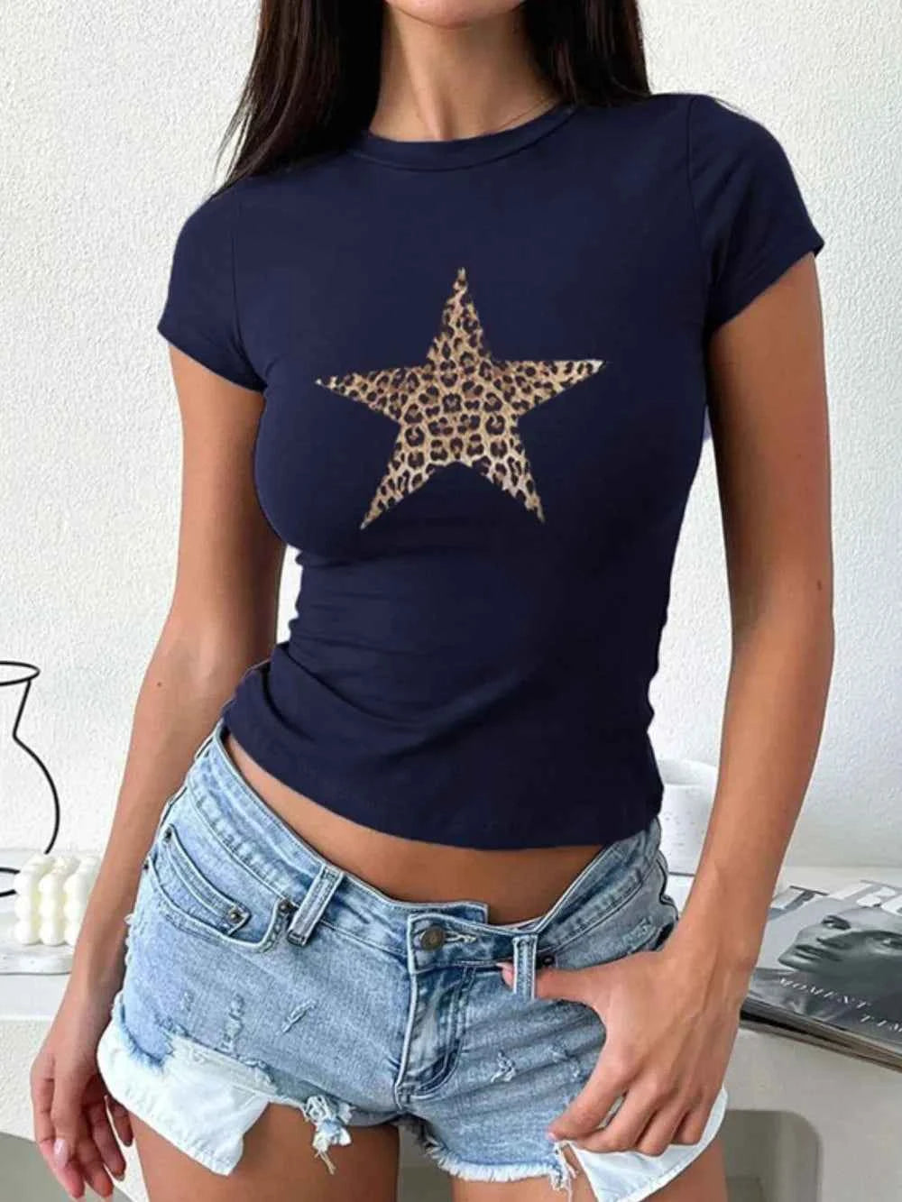 Devine Star T-Shirt - Round Neck Short Sleeve - Nico`s Store