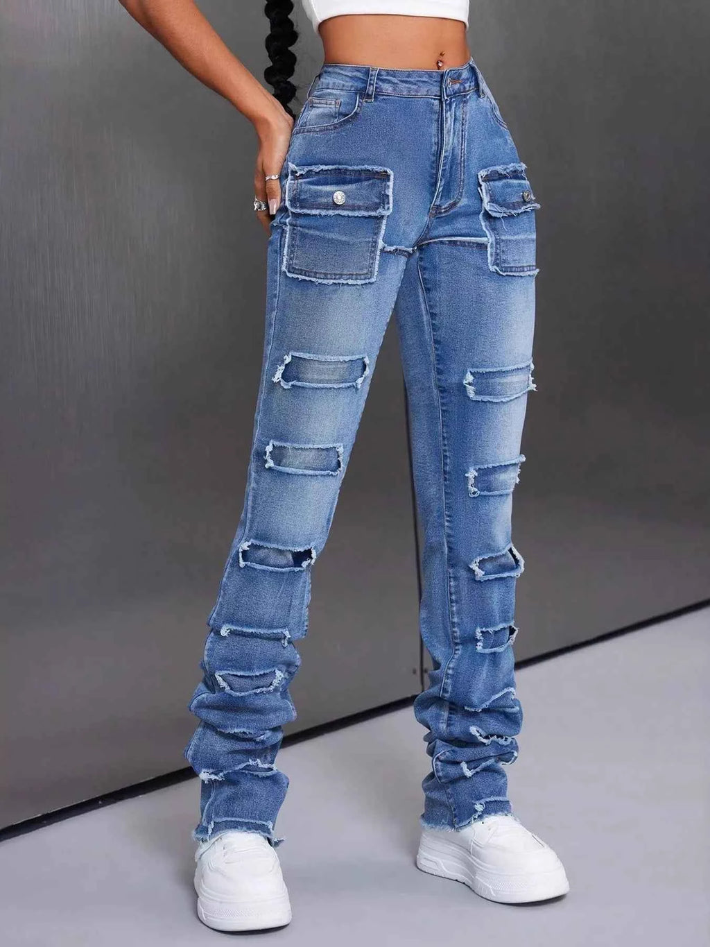 Men's Slim Fit Distressed Jeans - Nico`s Store