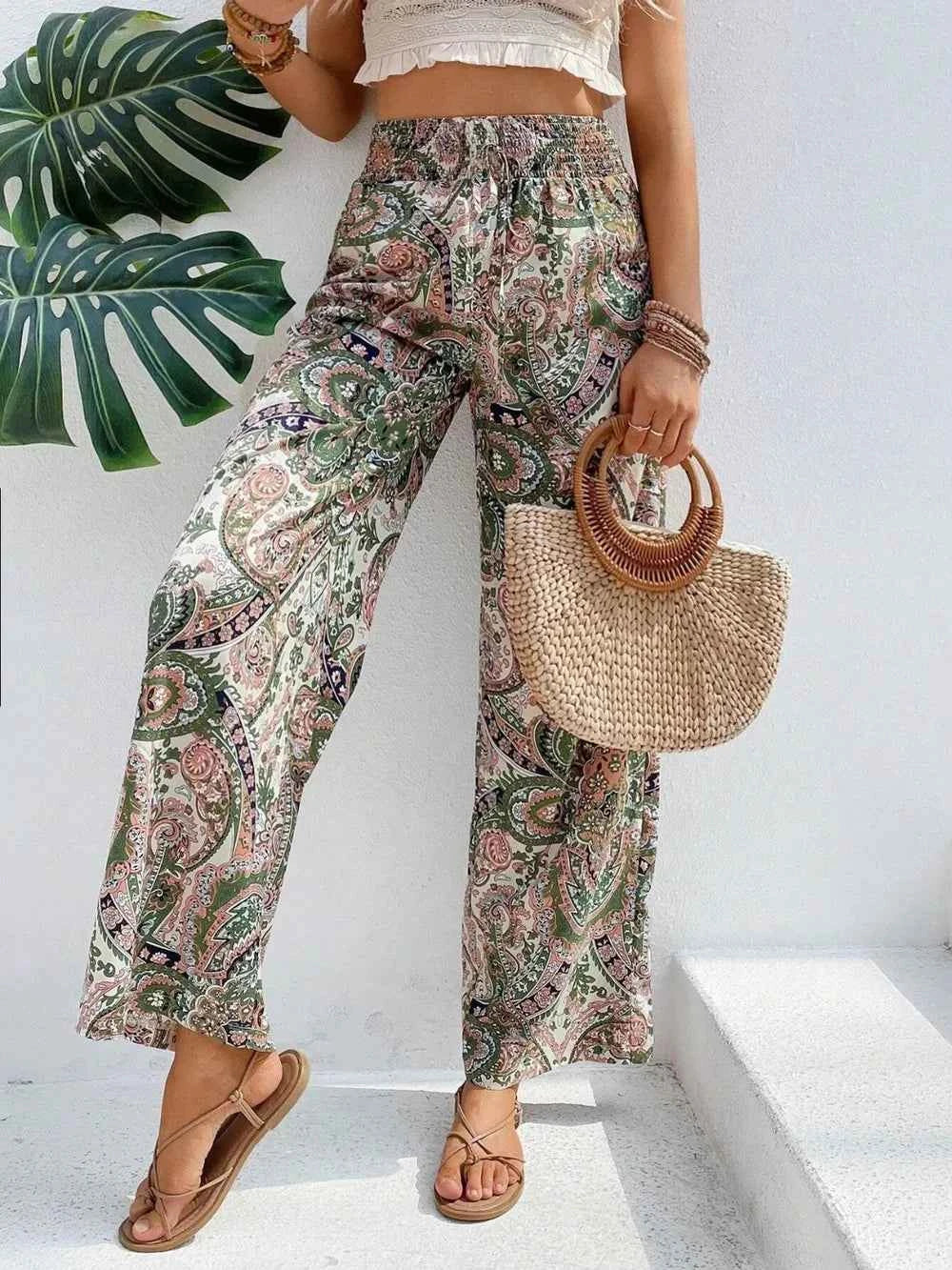 Best Wide Leg Printed Pants for Effortless Style - Nico`s Store