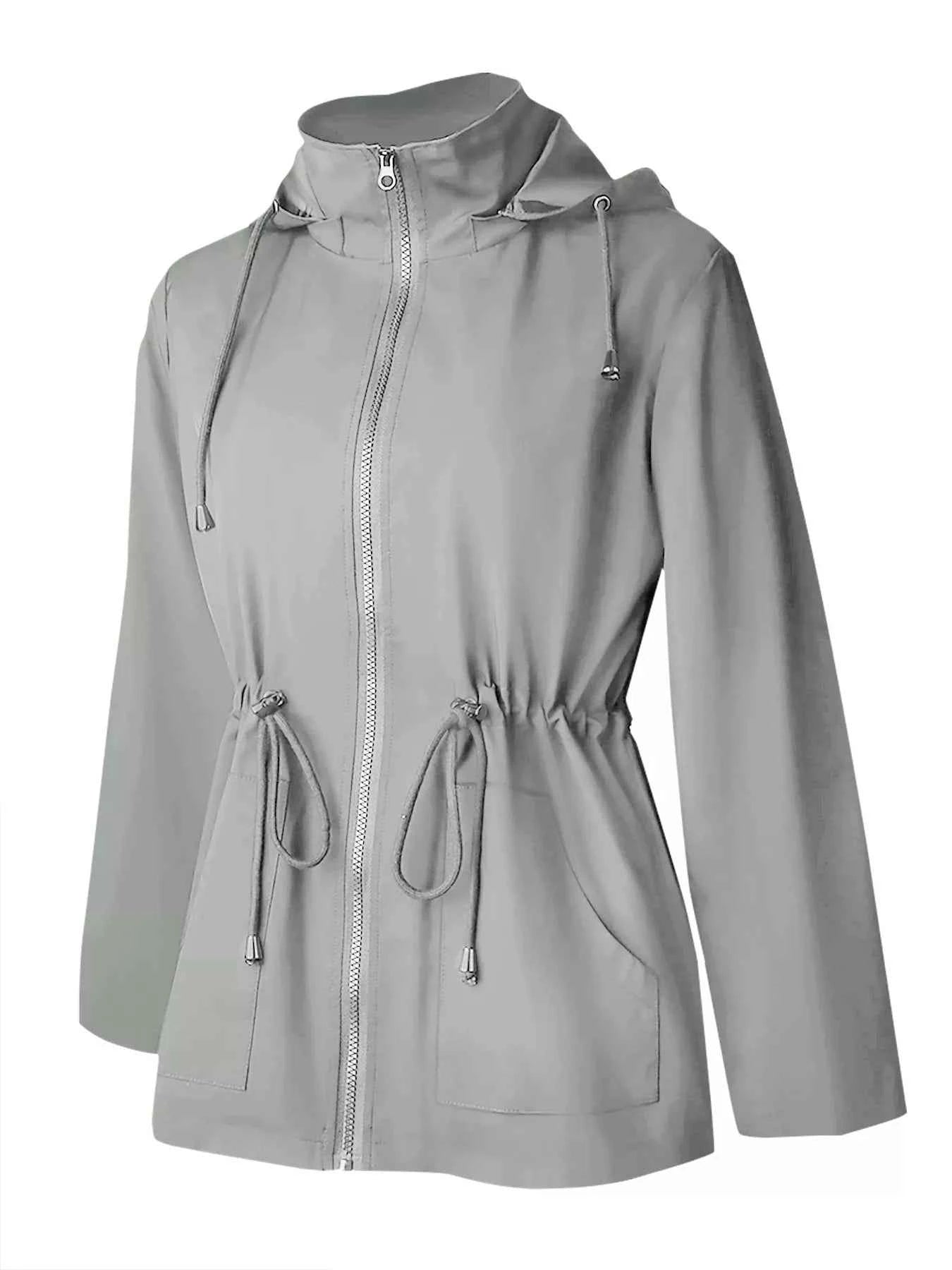 Zip Up Waterproof Hooded Jacket for Ultimate Protection and Style