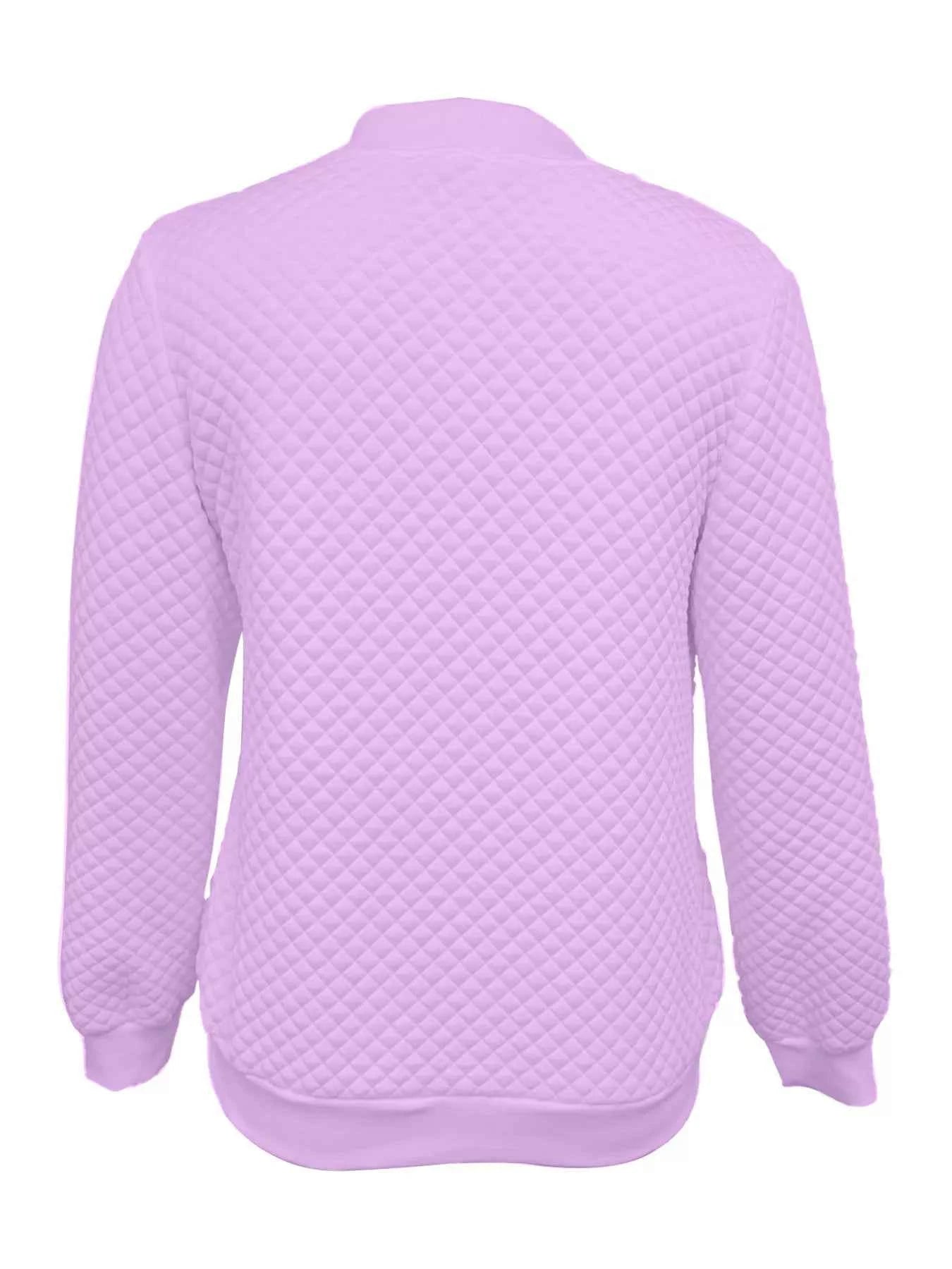 Textured Zip Up Jacket for Stylish Layering - Nico`s Store