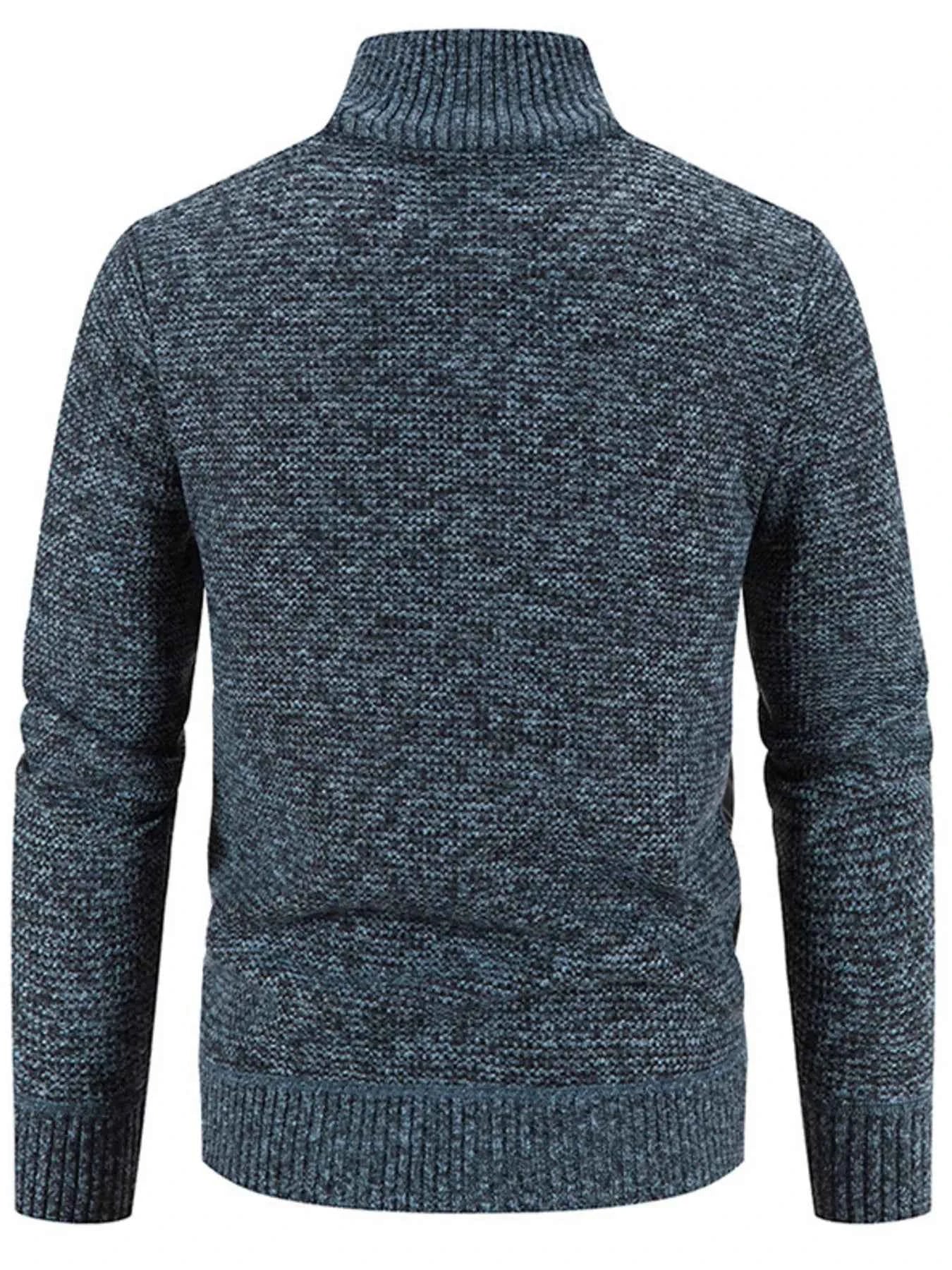 Men's Plus Size Bomber Jacket - Quilted Knit with Stand Collar for Comfort and Style - Nico`s Store