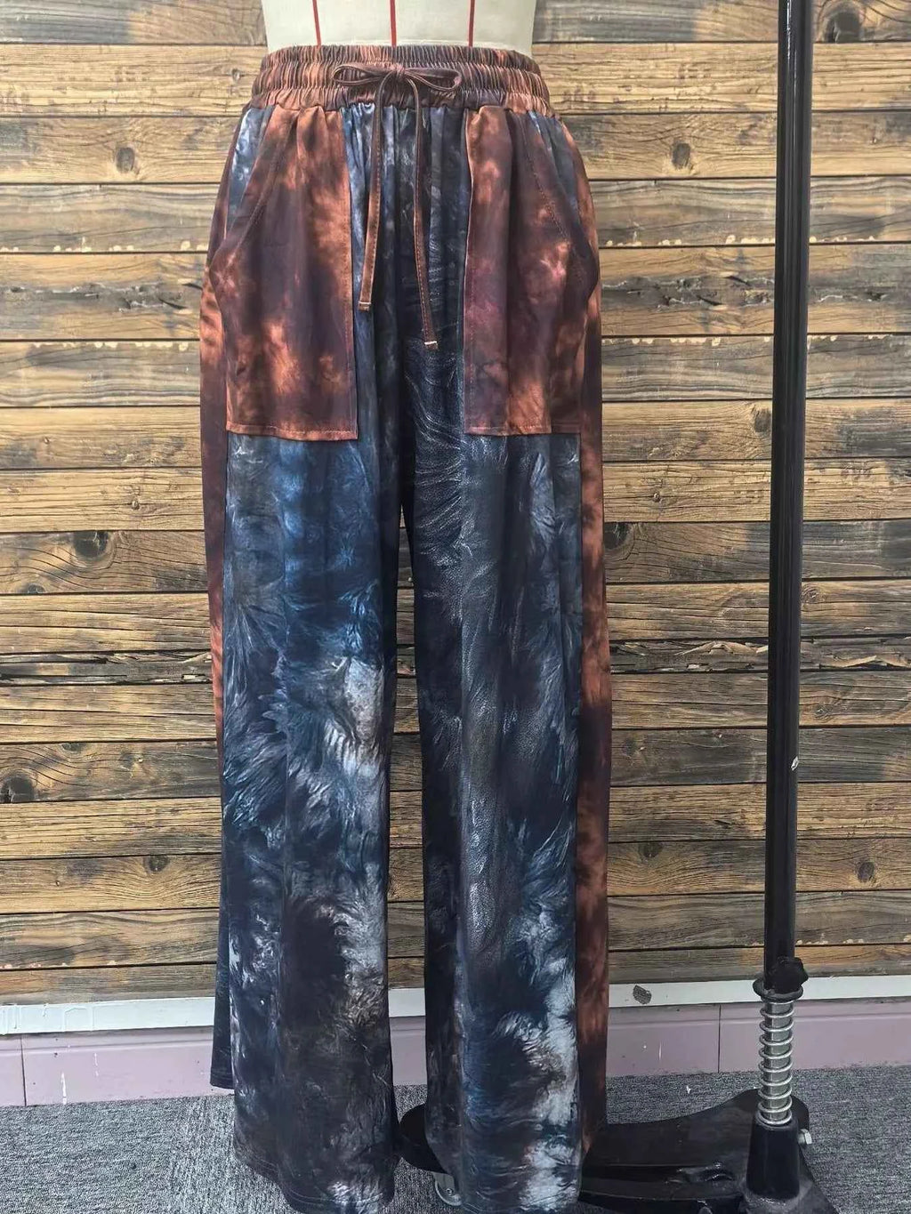 Full Size Plus Size Tie-Dye Wide Leg Pants for Effortless Style