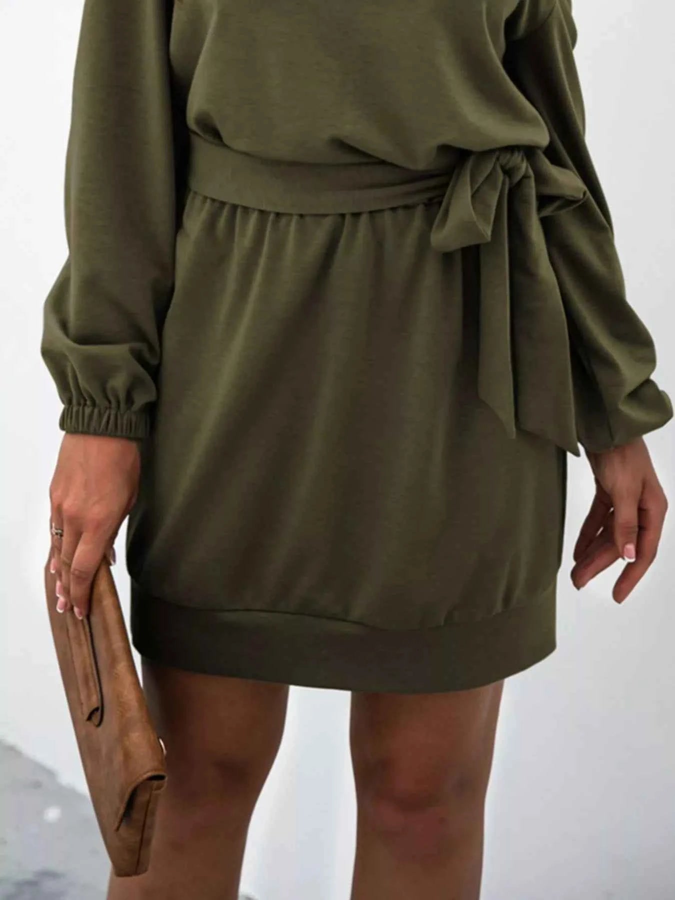 One Shoulder Tie Waist Dress for Effortless Style and Elegance