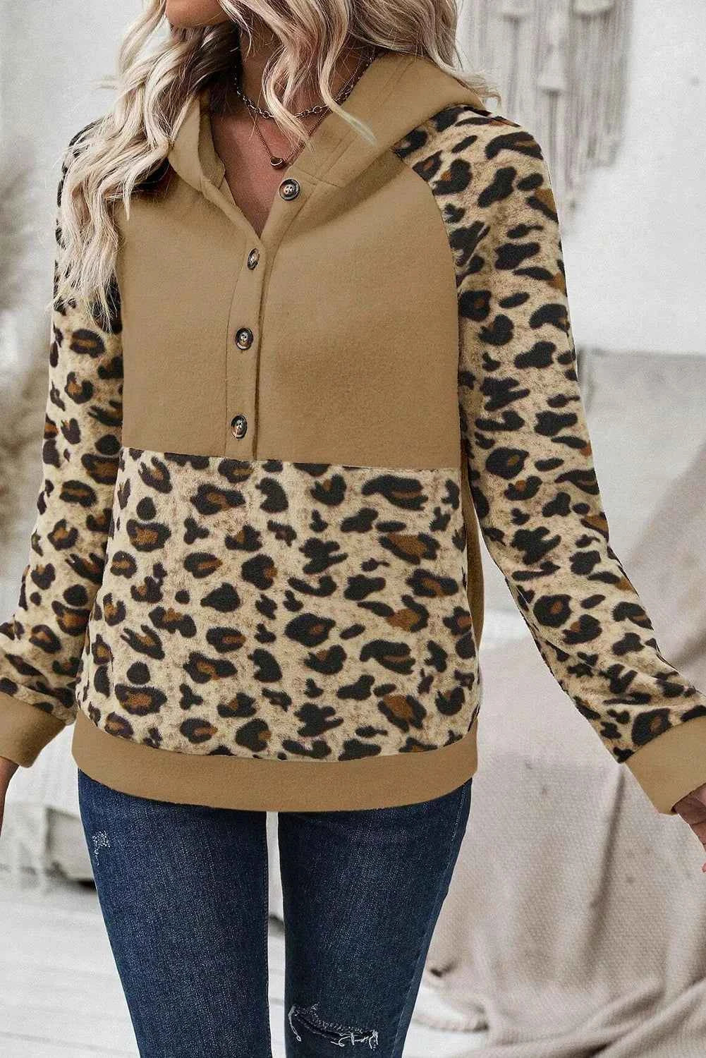Leopard Hoodie for Women Long Sleeve - Nico`s Store