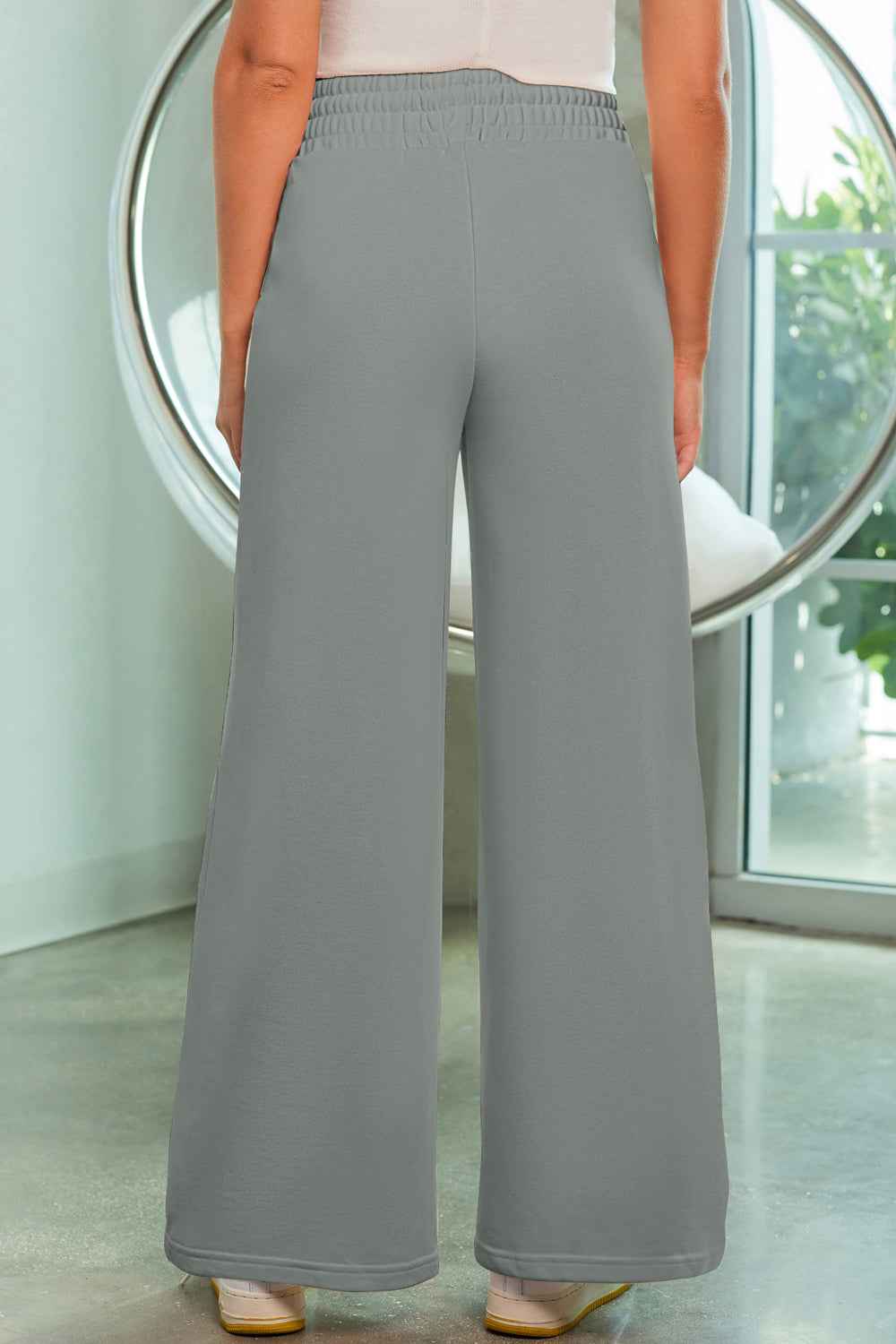 Drawstring Wide Leg Pants with Pockets - Nico`s Store