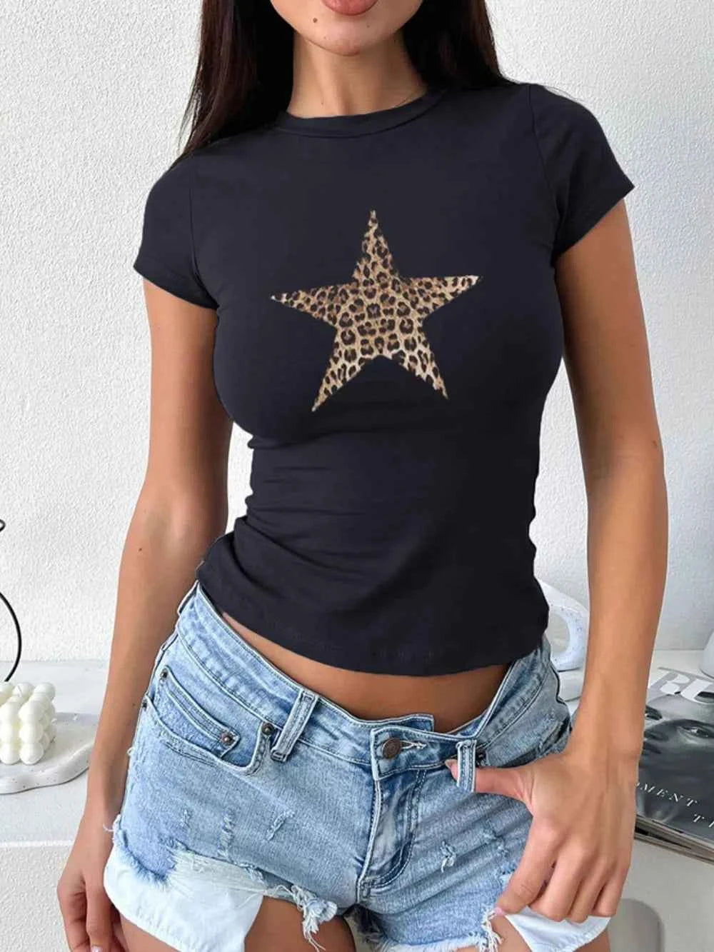 Devine Star T-Shirt - Round Neck Short Sleeve - Nico`s Store