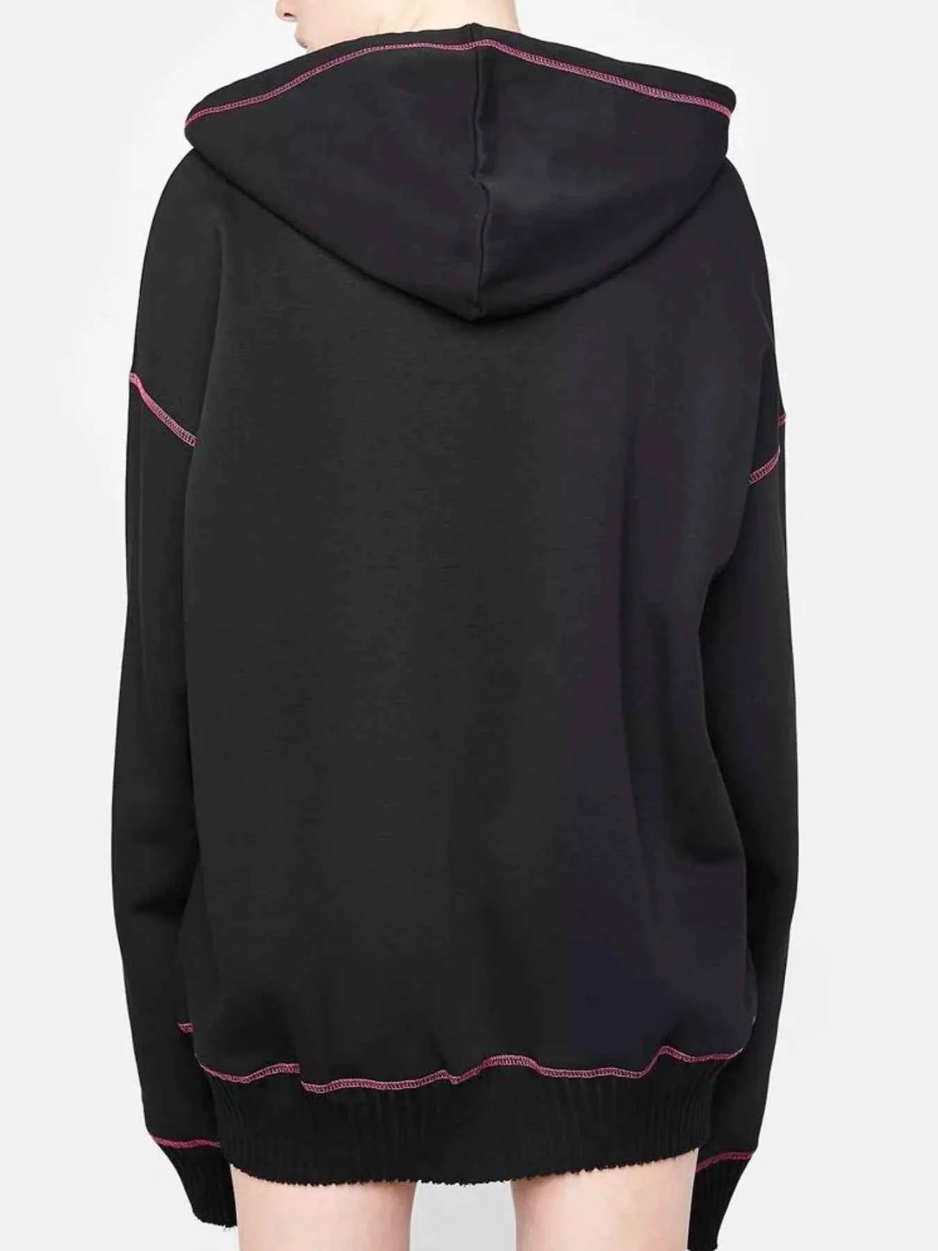 Halloween Zip-Up Hoodie with Drawstring Design - Nico`s Store