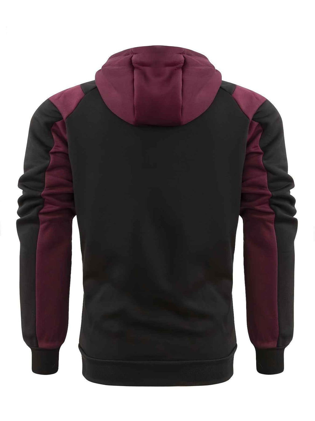 Men's Color Block Zip Up Hoodie Trendy Casual Jacket - Nico`s Store