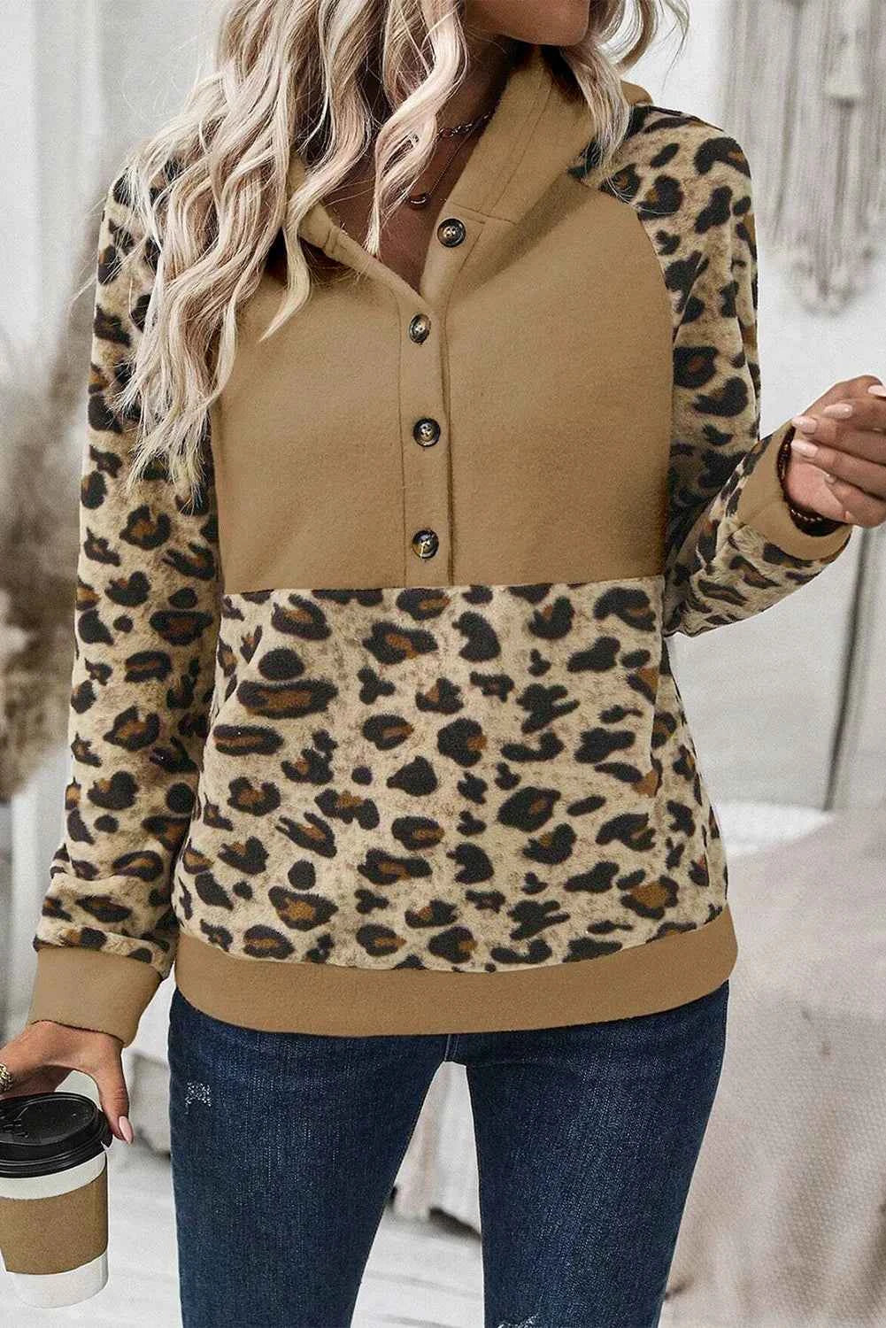 Leopard Hoodie for Women Long Sleeve - Nico`s Store