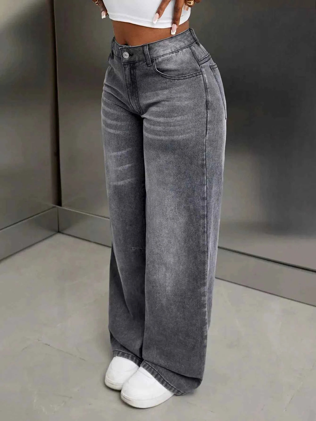 High Waist Wide Leg Jeans
