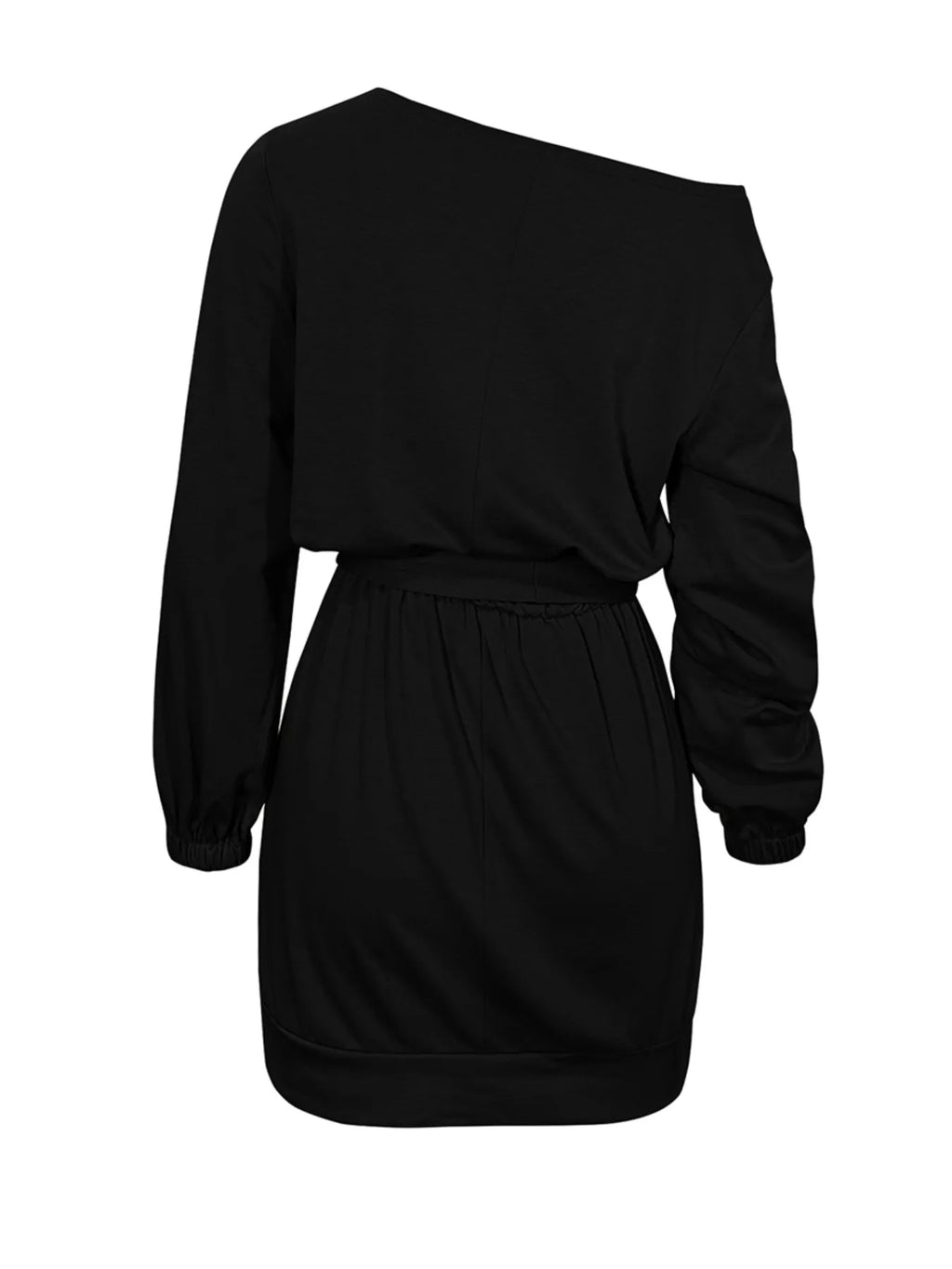 One Shoulder Tie Waist Dress - Nico`s Store