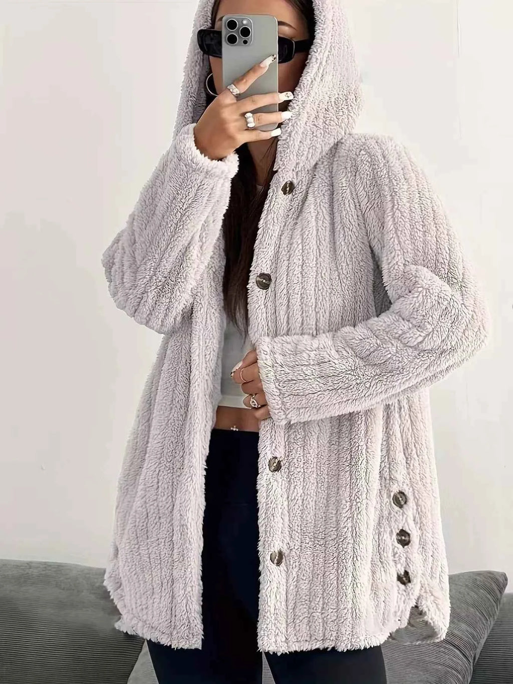 Cozy Oversized Hooded Jacket for Ultimate Comfort and Style - Nico`s Store