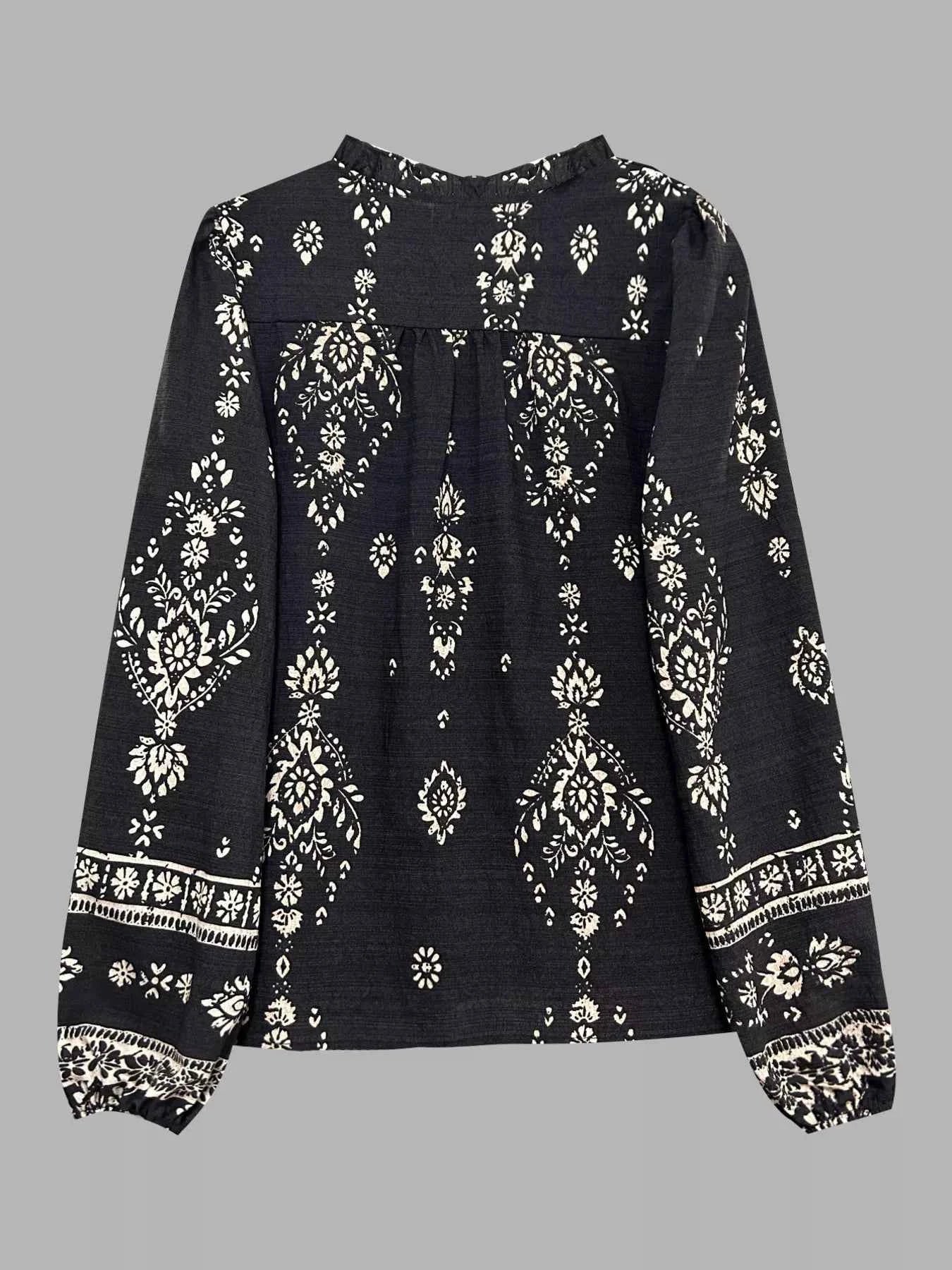 Printed Long Sleeve Blouse