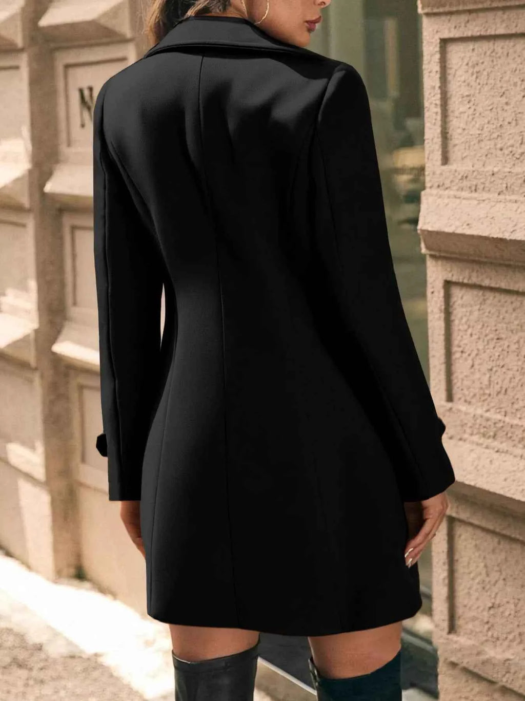 Double-Breasted Overcoat - Stylish Wool Blend Winter Outerwear - Nico`s Store