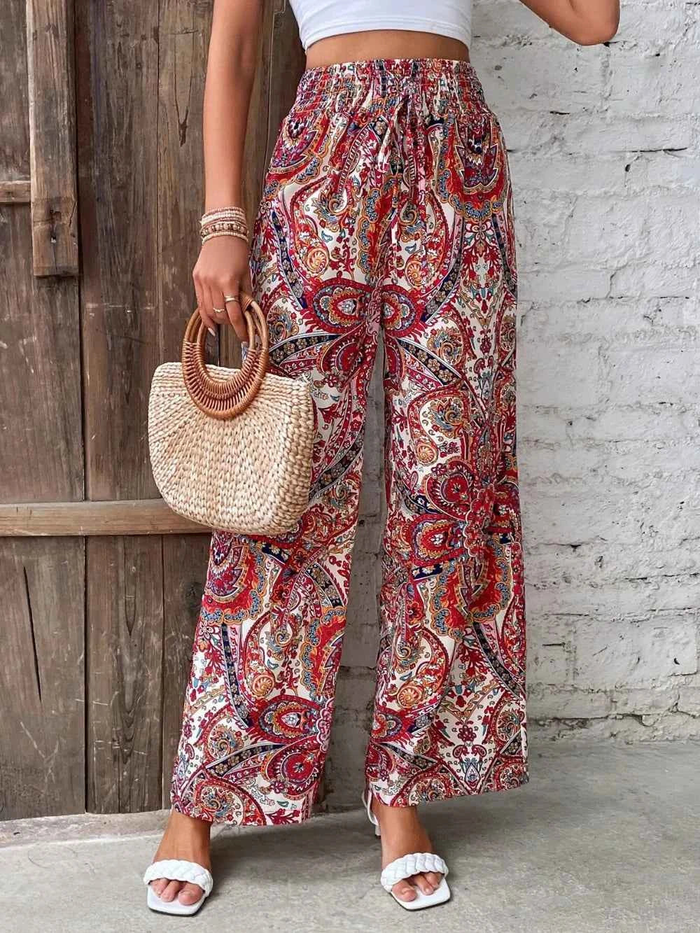 Best Wide Leg Printed Pants for Effortless Style - Nico`s Store