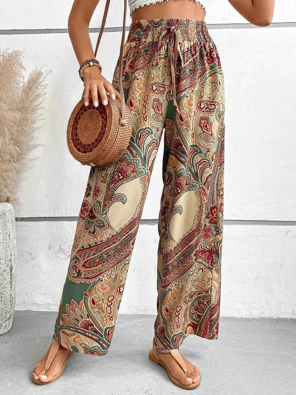Best Wide Leg Printed Pants for Effortless Style - Nico`s Store