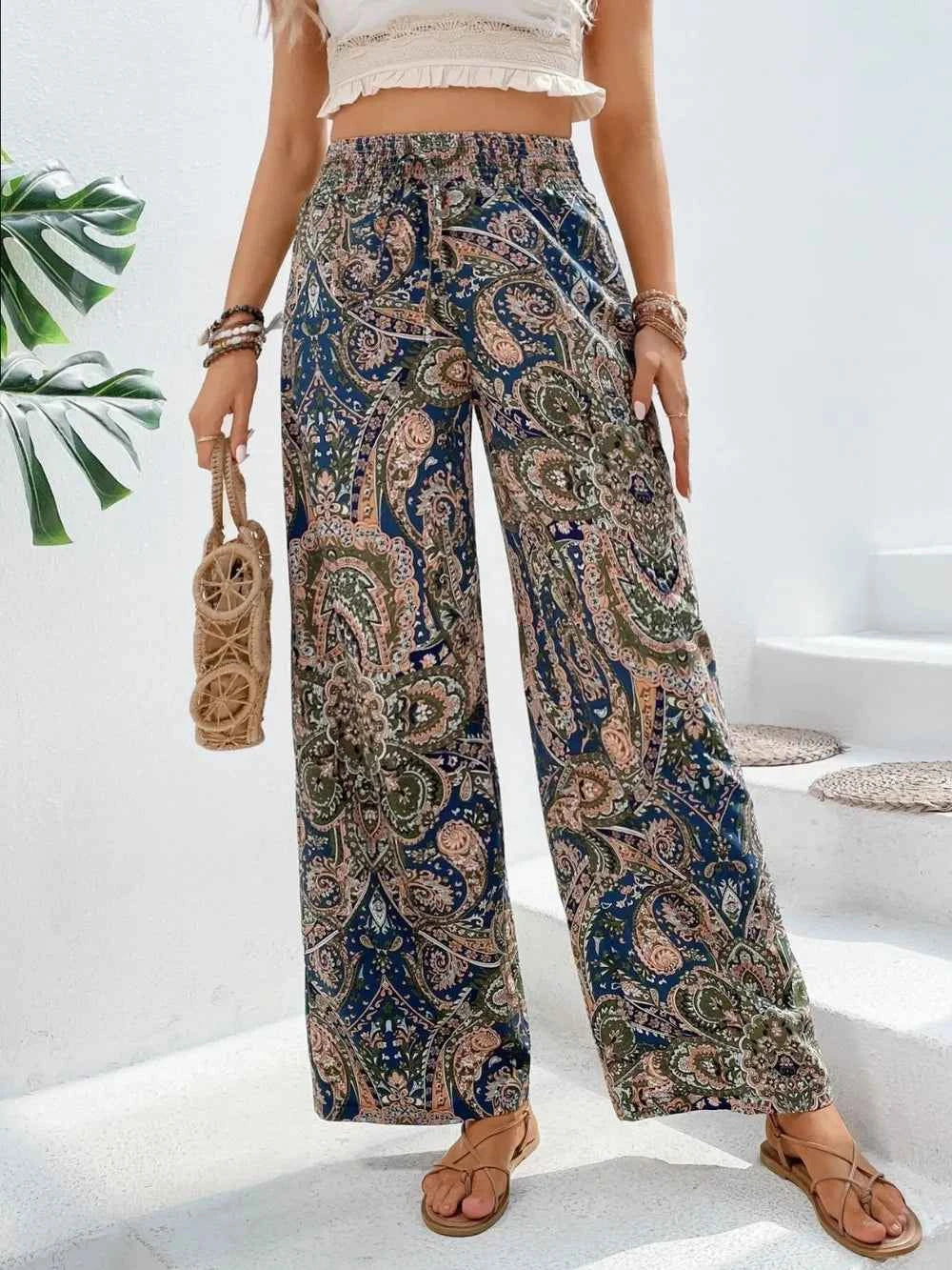 Best Wide Leg Printed Pants for Effortless Style - Nico`s Store