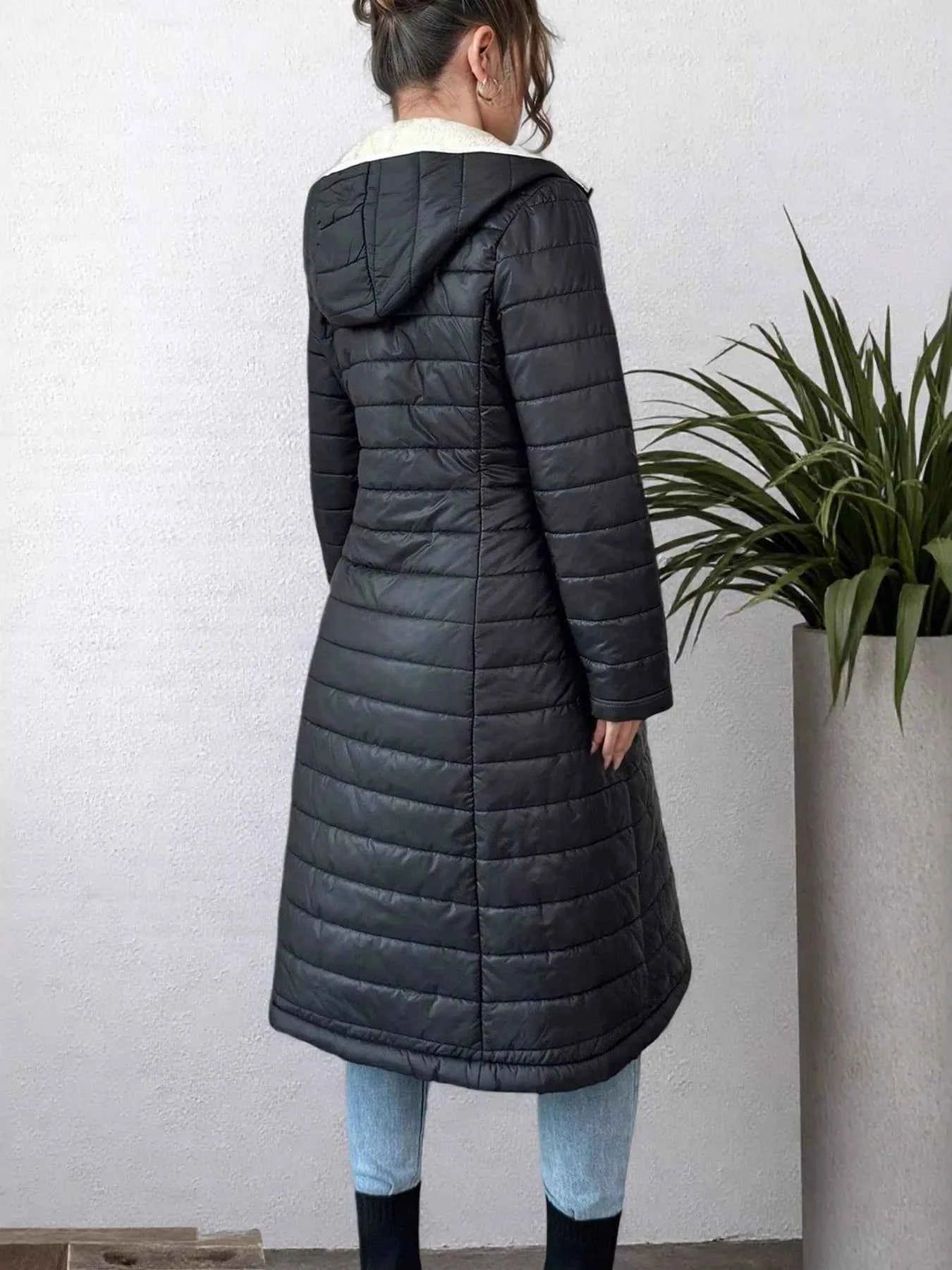 Zip Up Quilted Puffer Coat high quality - Nico`s Store