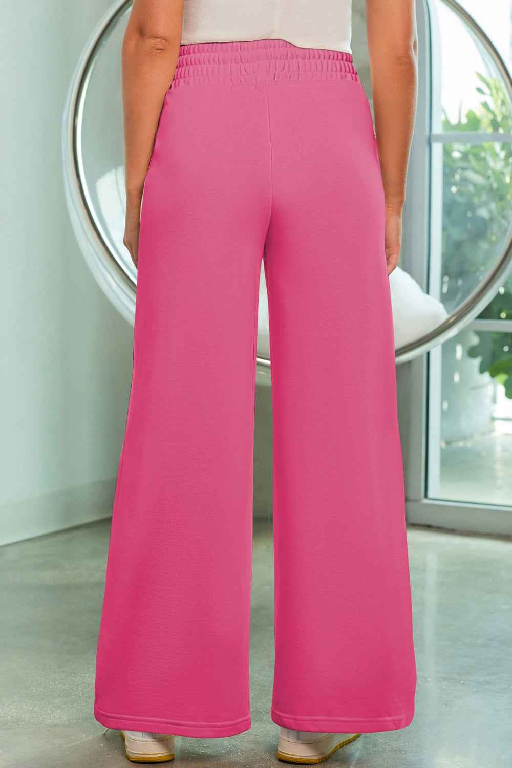 Drawstring Wide Leg Pants with Pockets - Nico`s Store