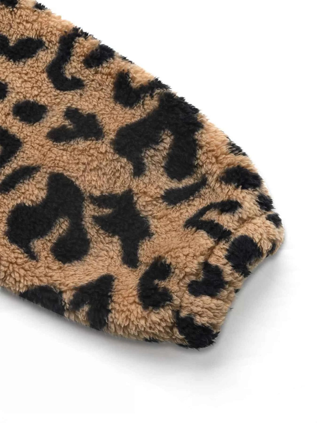 Leopard Fleece Jacket - Stylish Zip Up Design - Nico`s Store