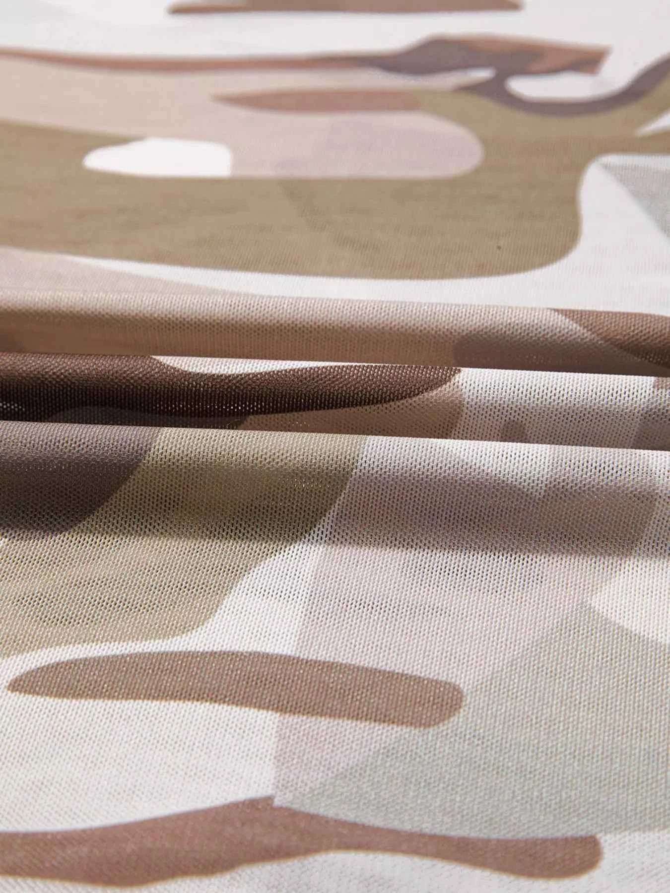 Camouflage Print Long Sleeve Top - Nico`s Store