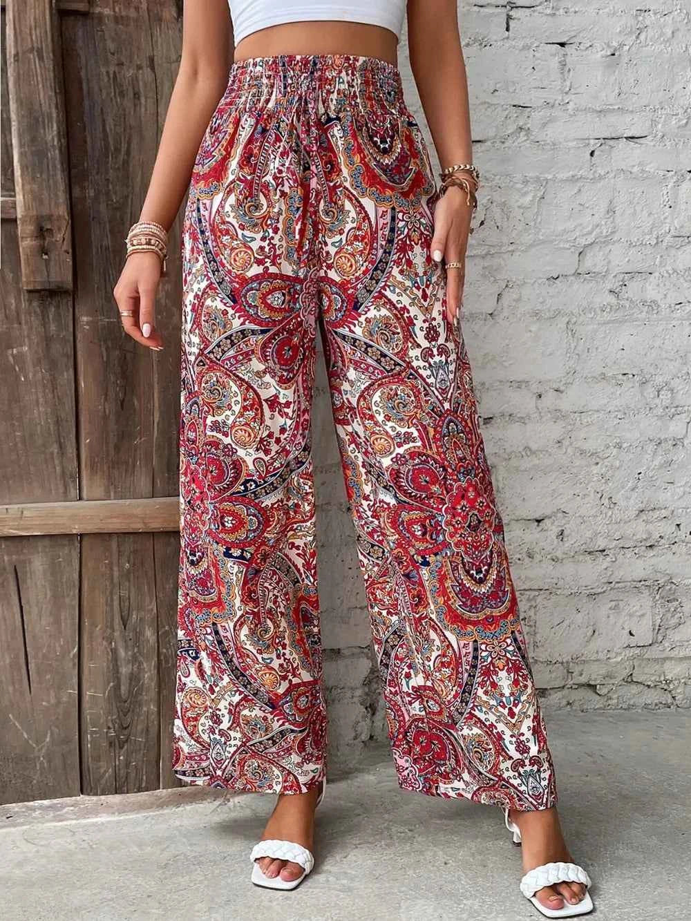 Best Wide Leg Printed Pants for Effortless Style - Nico`s Store