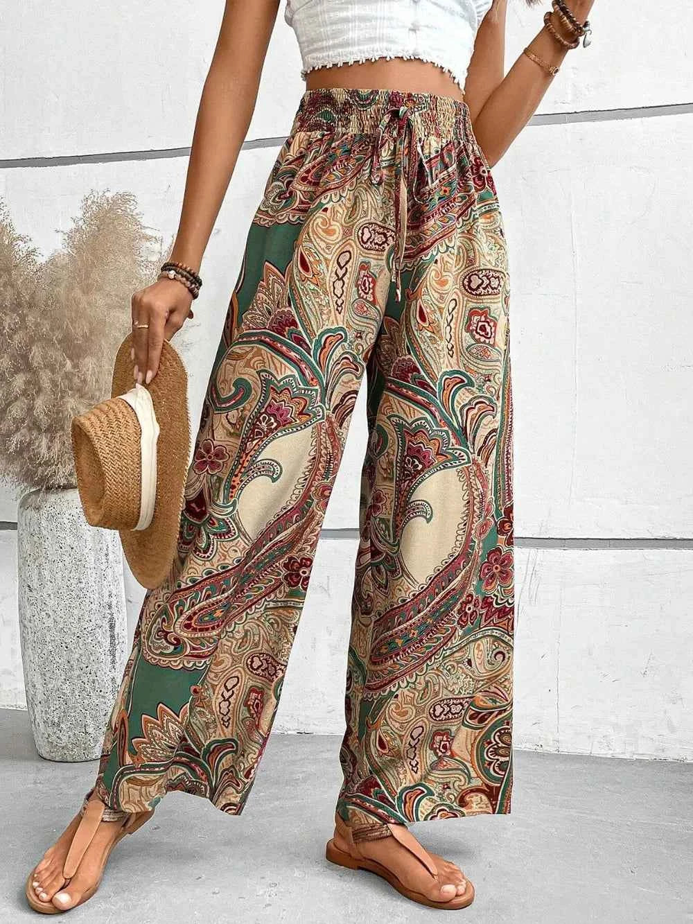 Best Wide Leg Printed Pants for Effortless Style - Nico`s Store