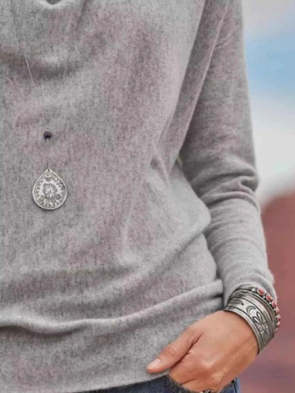 Full Size Plus Size Cowl Neck Long Sleeve Top - Perfectly Flattering Plus Size Cowl Neck Top