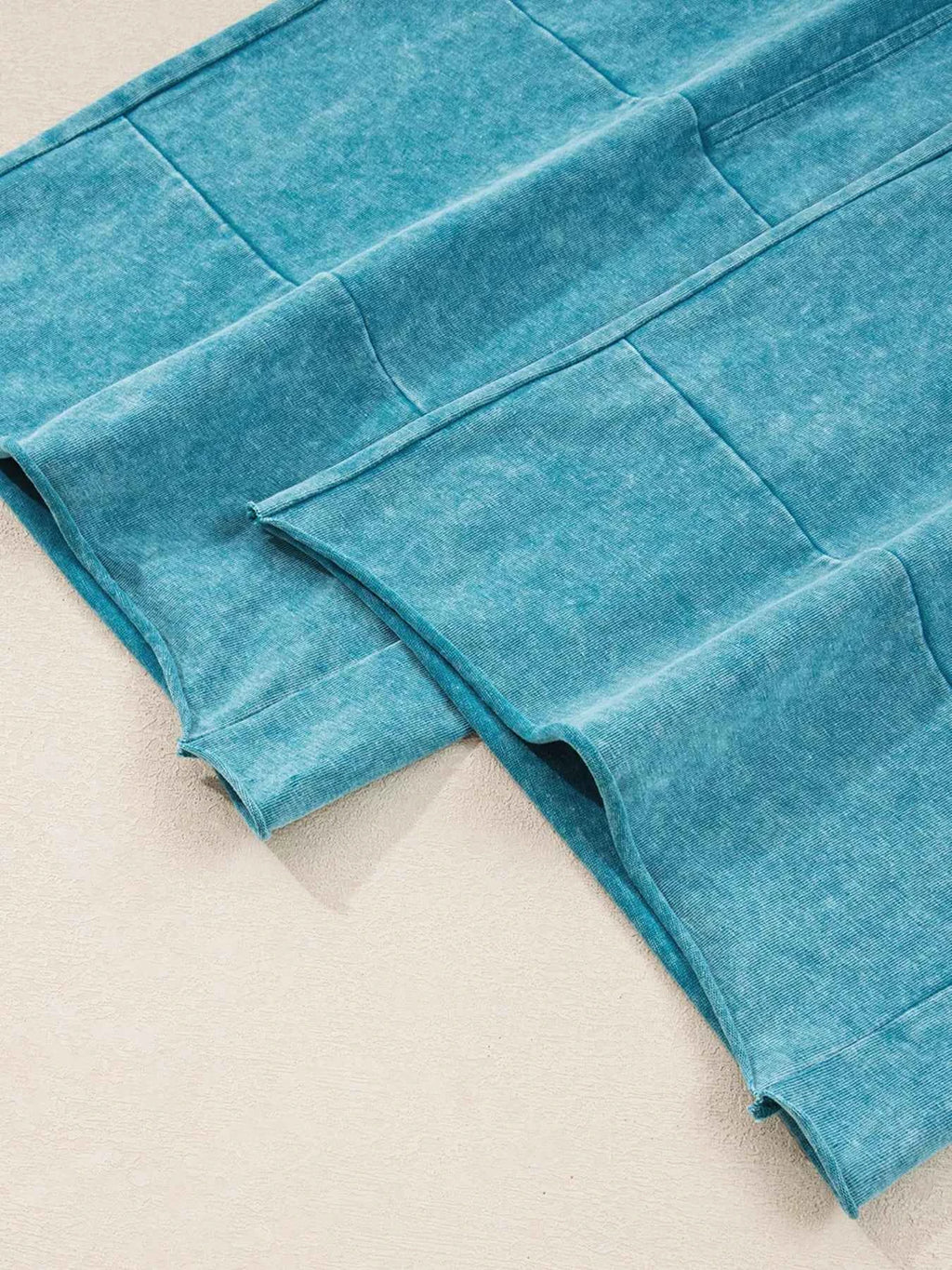 Mineral Wash High Waist Pants with Patched Pockets for Stylish Comfort - Nico`s Store