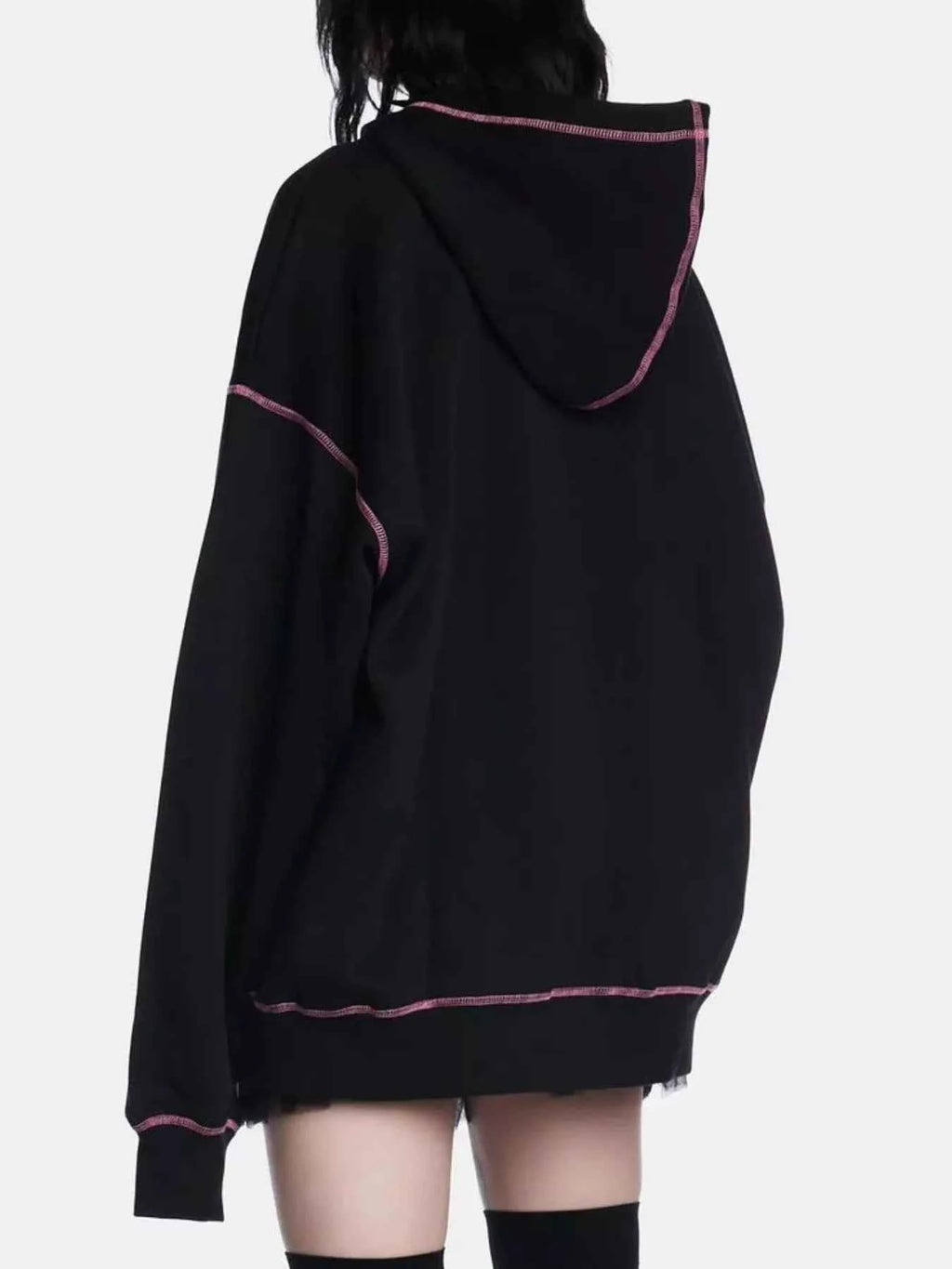 Halloween Zip-Up Hoodie with Drawstring Design - Nico`s Store