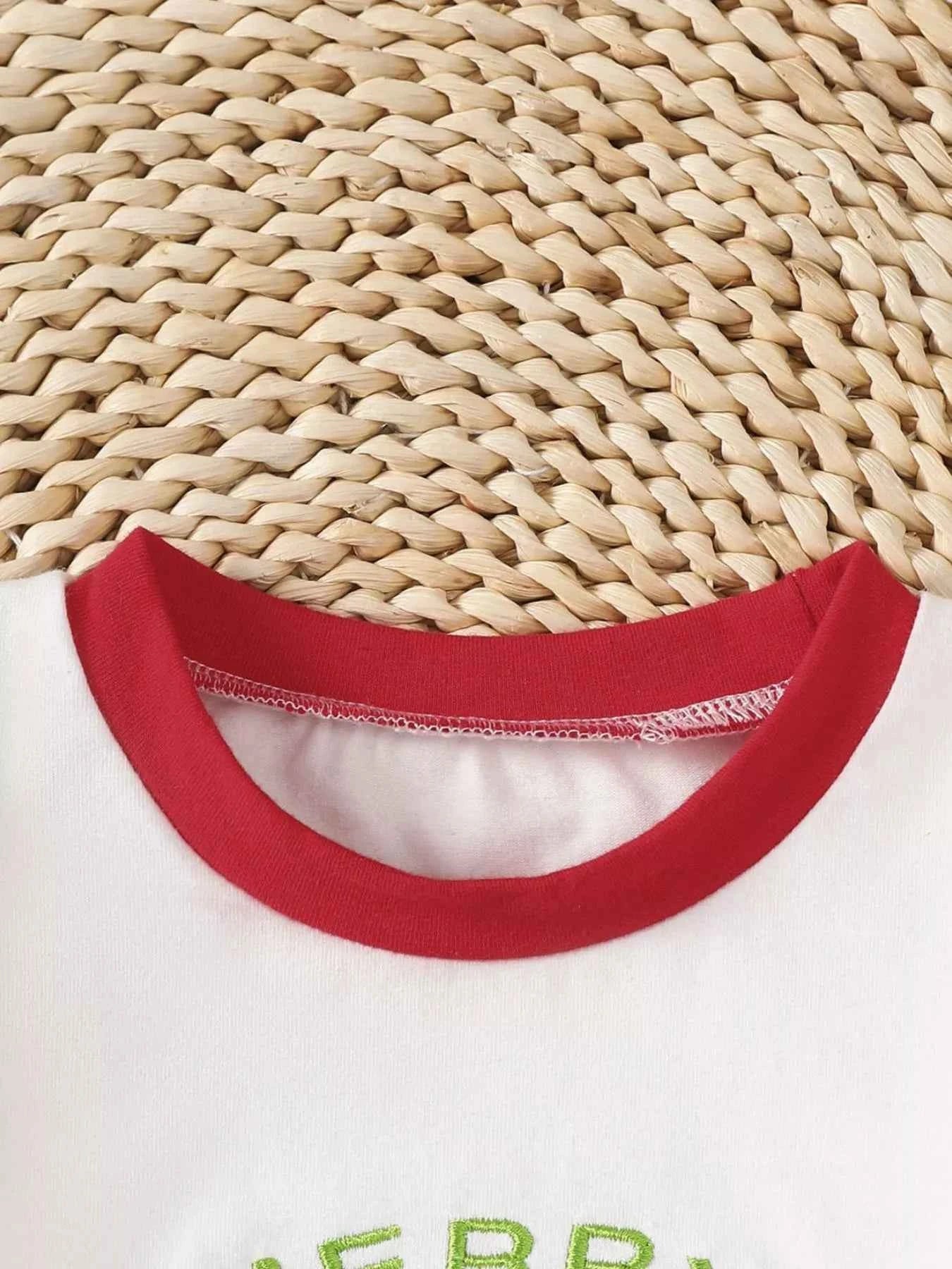 Children's Christmas Pajamas - Reindeer Striped Pajama Set