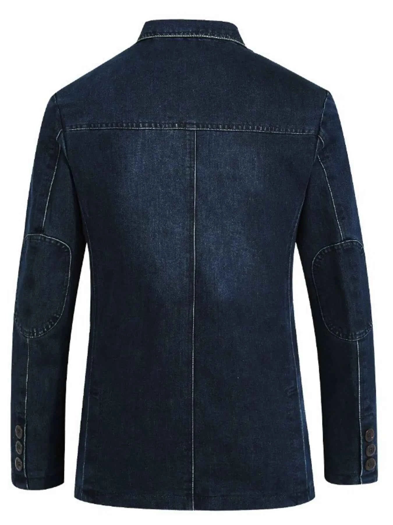 Men's Plus Size Denim Blazer Nico's store - Nico`s Store