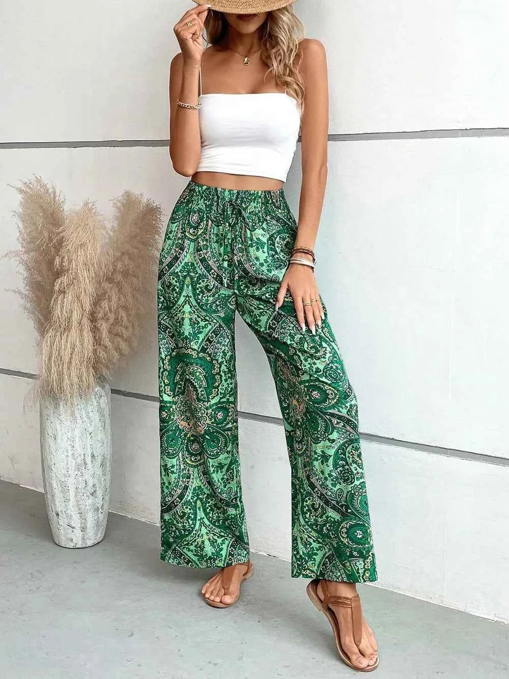 Best Wide Leg Printed Pants for Effortless Style - Nico`s Store