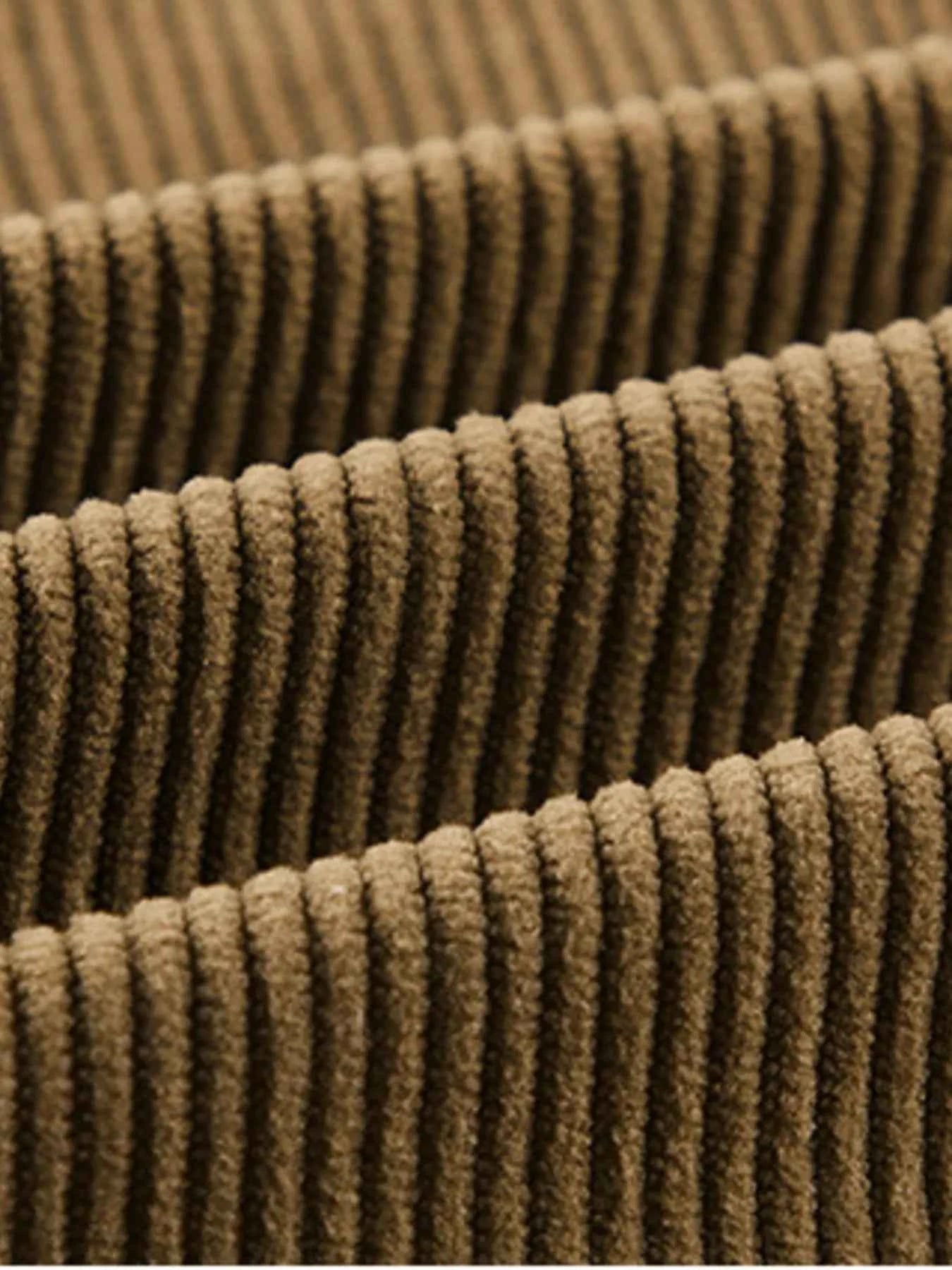 Men's Plus Size Corduroy Jacket with Chest Pockets - Nico`s Store