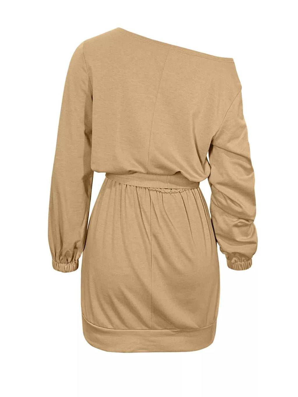 One Shoulder Tie Waist Dress for Effortless Style and Elegance