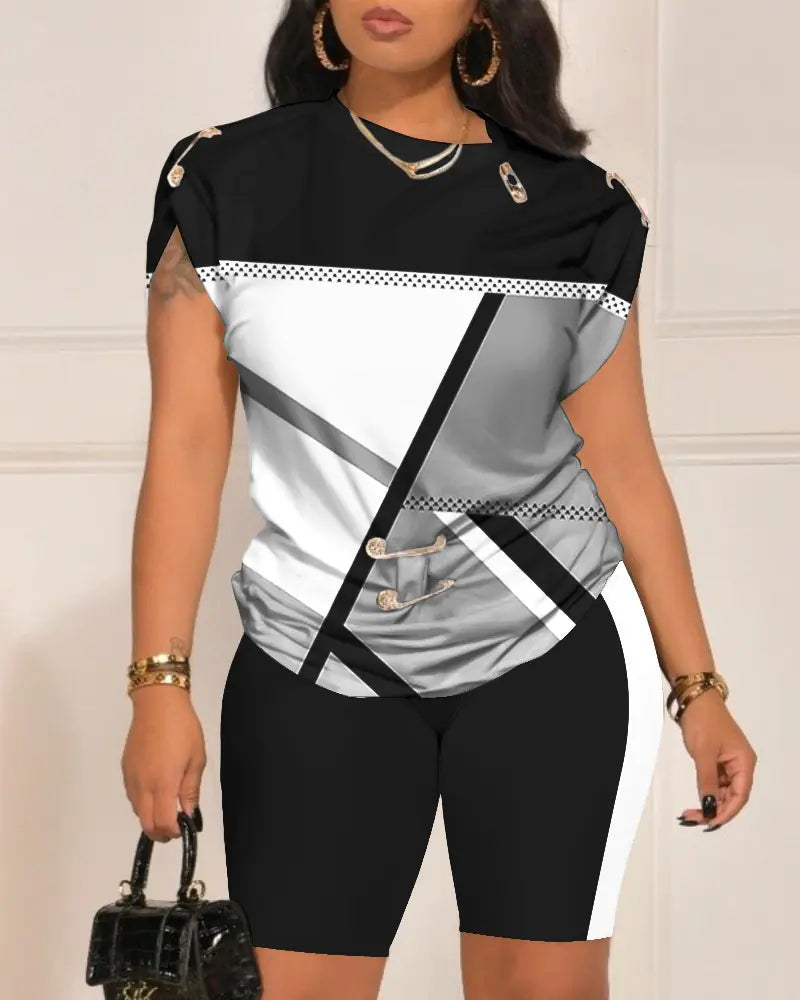 Women's Fashion Print Set – Trendy Casual Design 2023 - Nico`s Store