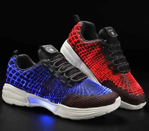 LED Fiber Optic Sneakers for Couples – Light Up Your Love - Nico`s Store