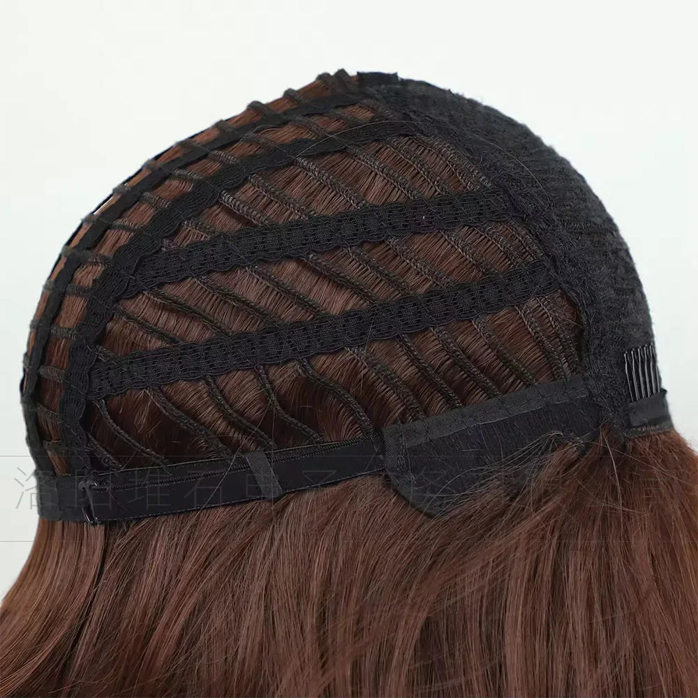 Women's Short Bob Synthetic Wig with Side Part Slanted Bangs – Transparent Lace Cap, High-Temperature Fiber, Small Size H43392fec09c04d938cd46ea281c7c234v