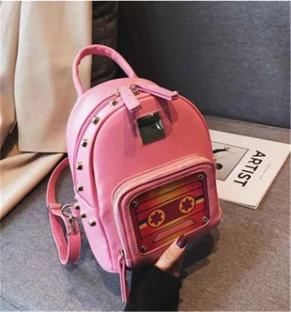 Fashionable Studded Backpack and Versatile Crossbody Bag - Nico`s Store