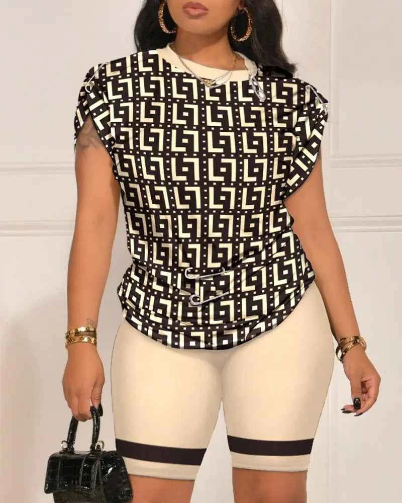 Women's Fashion Print Set – Trendy Casual Design 2023 - Nico`s Store