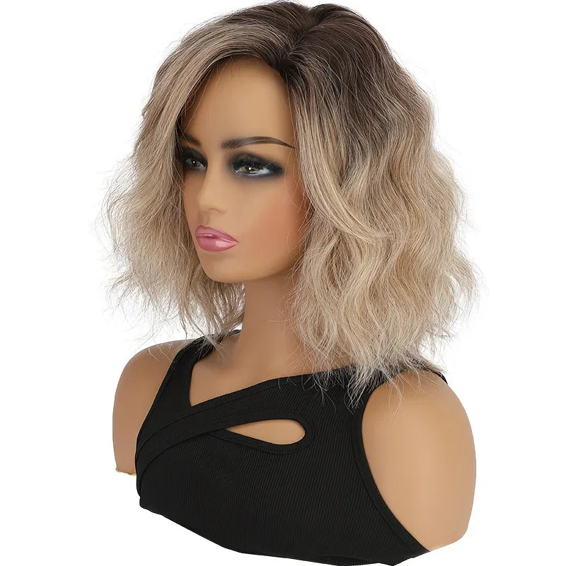 Women's Synthetic Wigs - Heat-Resistant Deep Root Natural Brown Gradient Hair Accessories for Daily Dressing S1b26708eb8ba409a9044c9001c4ab05ek