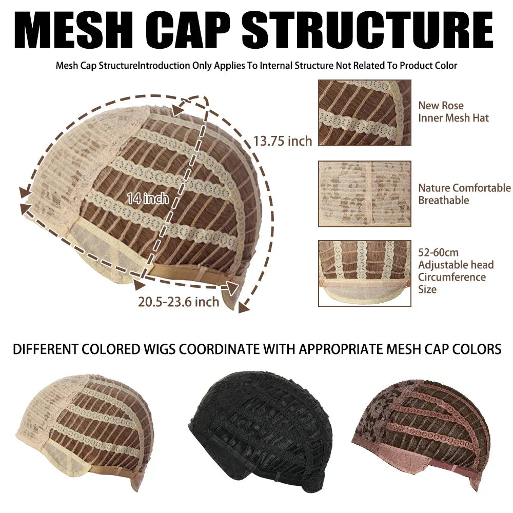 Short Natural Wigs with Bangs - Soft Brown Ombre Curly Synthetic Hair for Daily Use and Costume Parties S279638ab34b5481d80dabaa92cef8980x