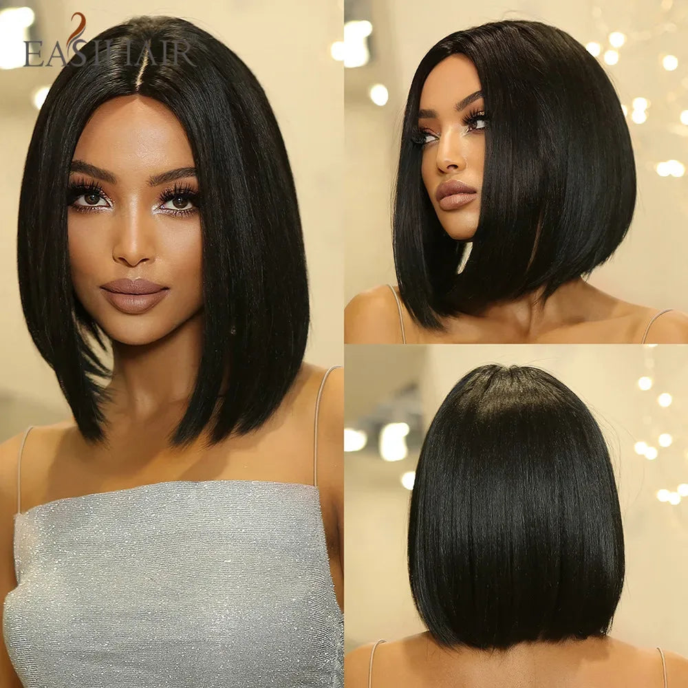 Synthetic Bob Wigs for Women - Short Straight Light Blonde Beige Natural Hair Wigs for Daily Cosplay, Heat Resistant Wig-LC2050-1 S414ec299c39f4e808770ca38ae9c6fc9L