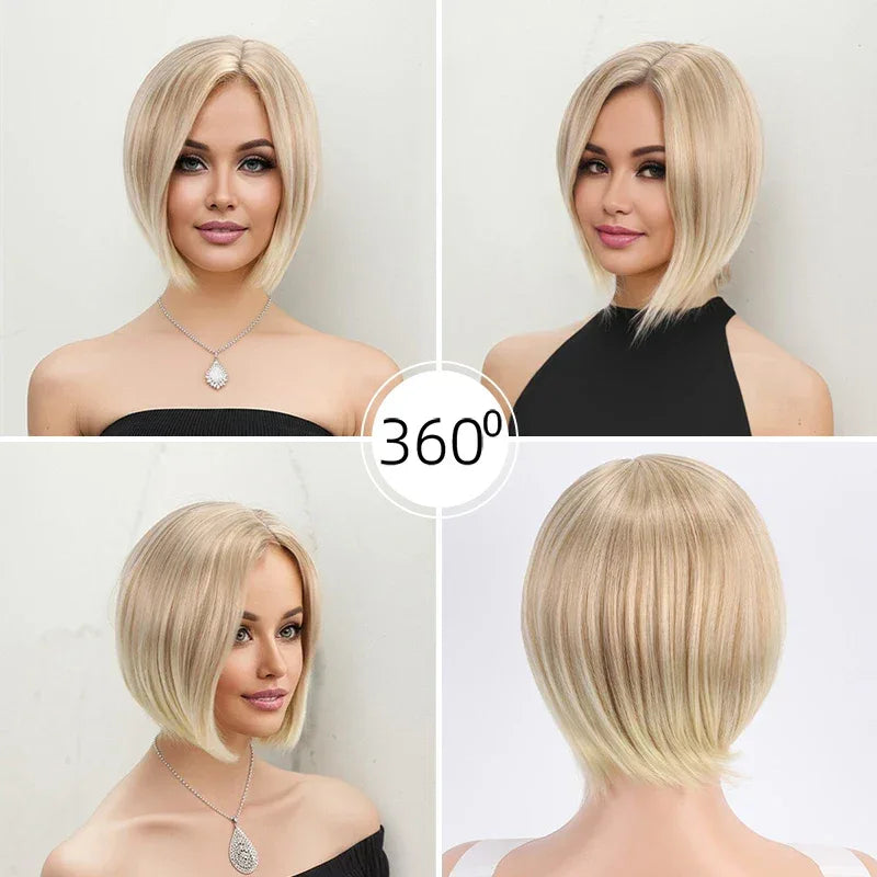 Synthetic a Short Side-Swept Straight Wig for Women, 150% Suitable for Mother's Day Gifts and Music Festival Parties S4bed2fd8a3a841bbbcffebaf65232370U