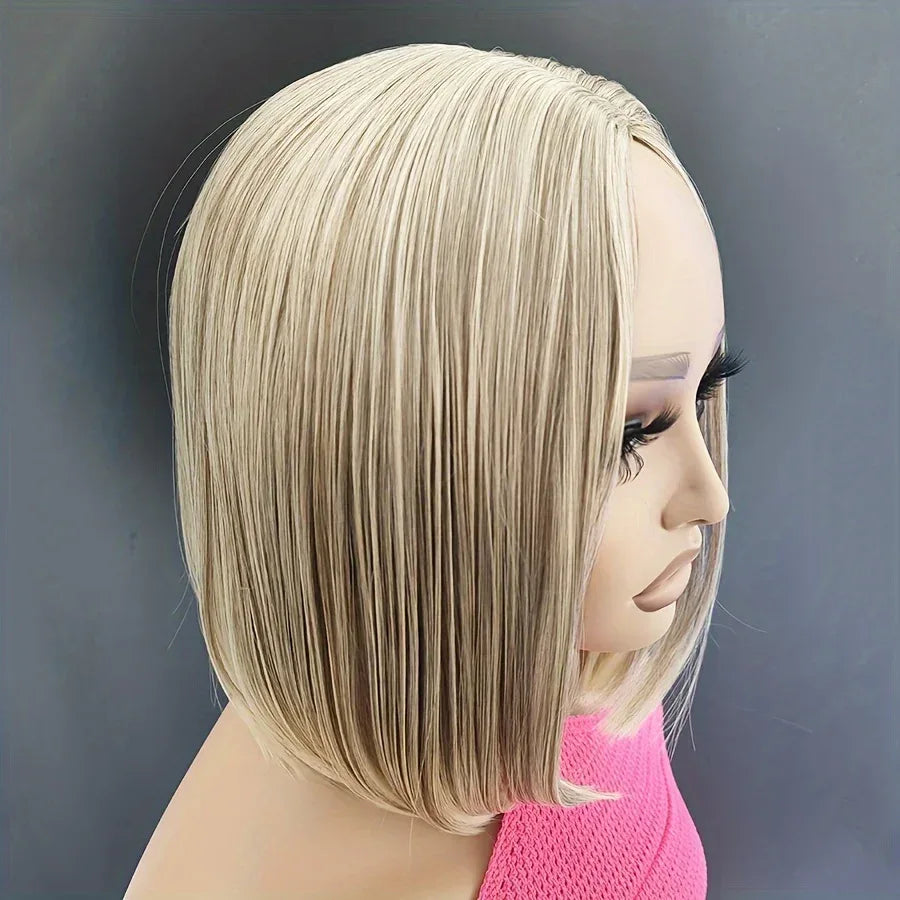 Ombre Bob Wig - Stylish Middle Part Synthetic Hair for Cosplay, Parties and Daily Wear S732db1cf771f45e7b9867f969dd11194k