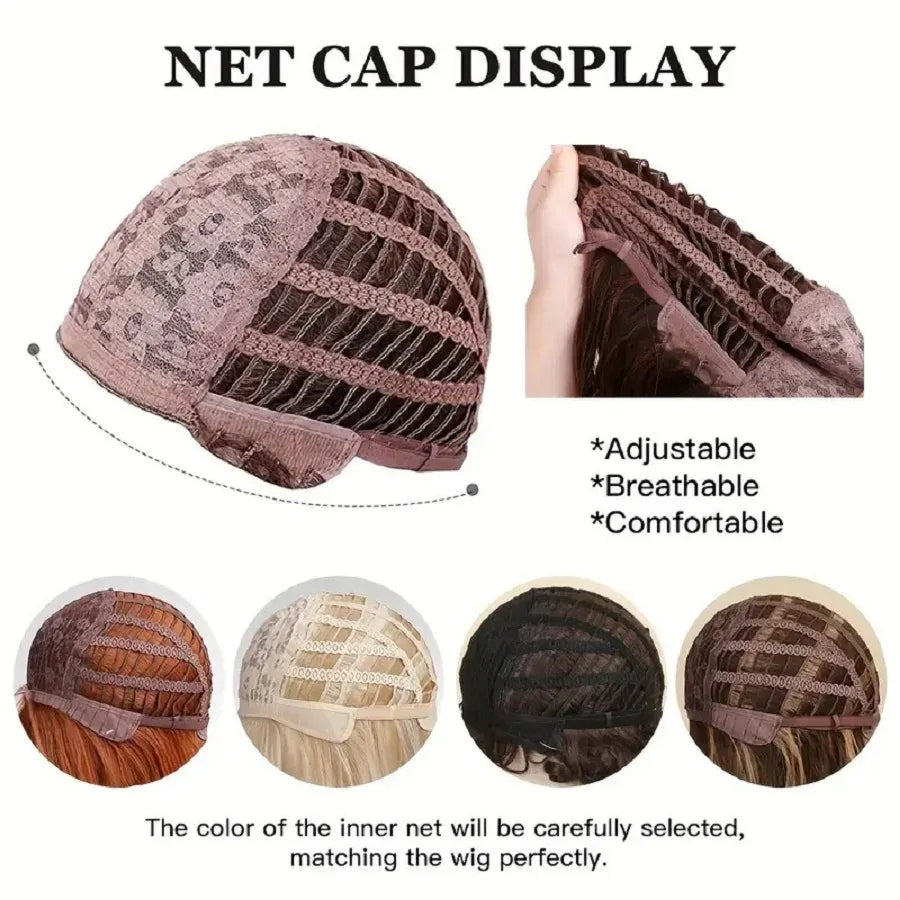 Silvery Gray Ombre Wig - Layered Short Wavy Bob with Curtain Bangs for Women S9b64f71737c042be84502c123bbddc09v