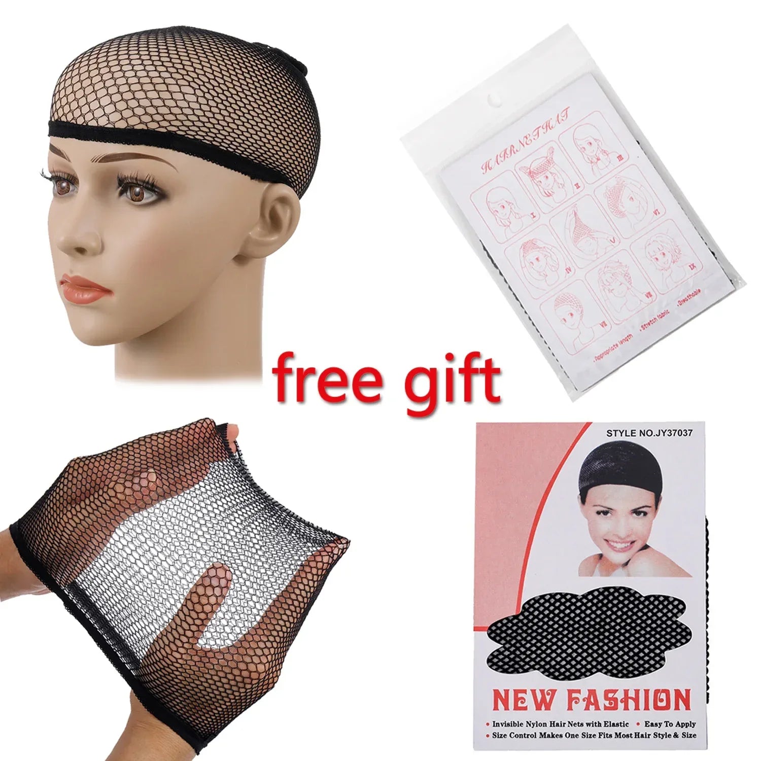 Short Natural Wigs with Bangs - Soft Brown Ombre Curly Synthetic Hair for Daily Use and Costume Parties with free gift