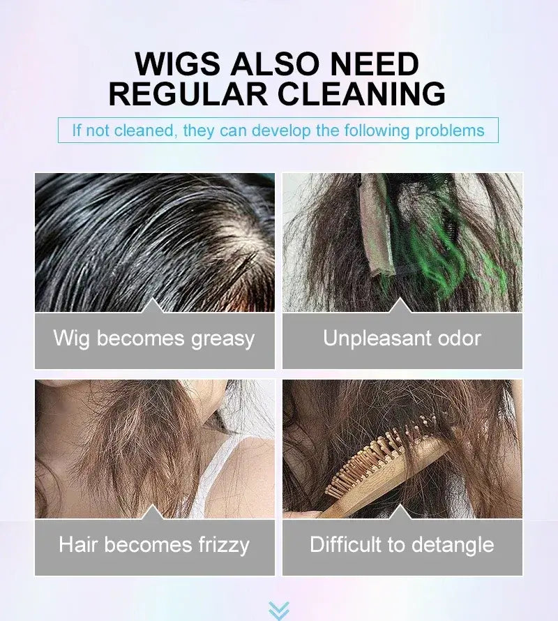 PURC 2-IN-1 Professional Sulfate-Free Wig Shampoo for Synthetic & Human Hair - Moisturizing Cleanser with Long-Lasting Fragrance Sbd71fc0e2cb1491a994f9c3d854e1649X