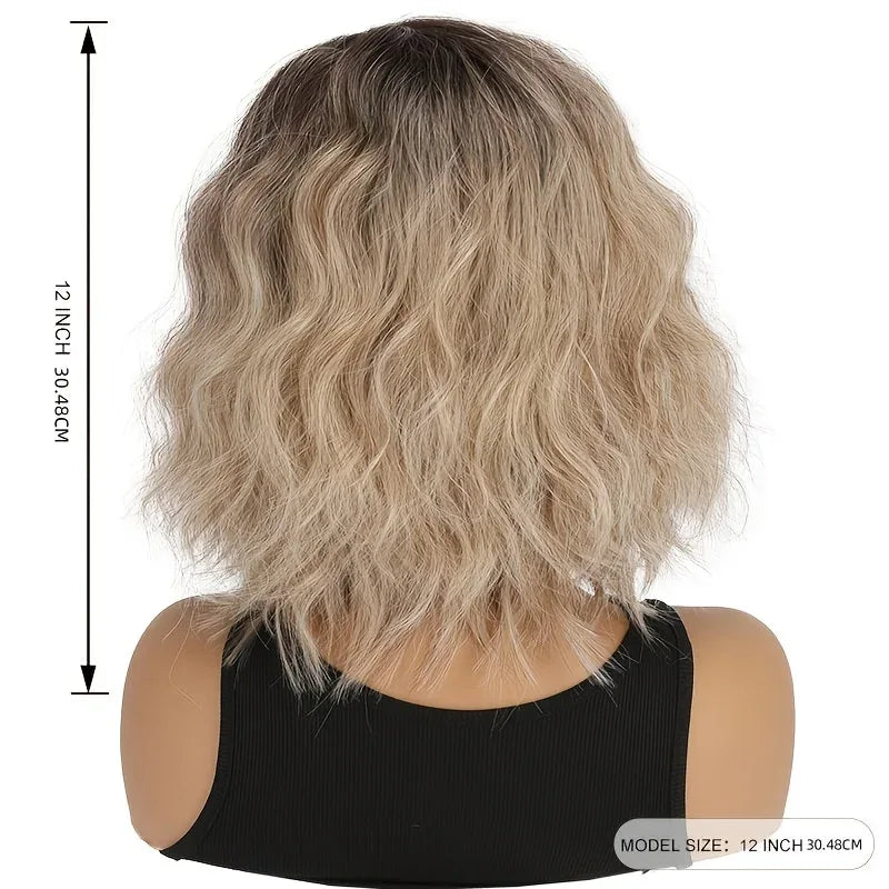 Women's Synthetic Wigs - Heat-Resistant Deep Root Natural Brown Gradient Hair Accessories for Daily Dressing Sdbc2802bcc3b494a9dbc19d9ed904e7fA